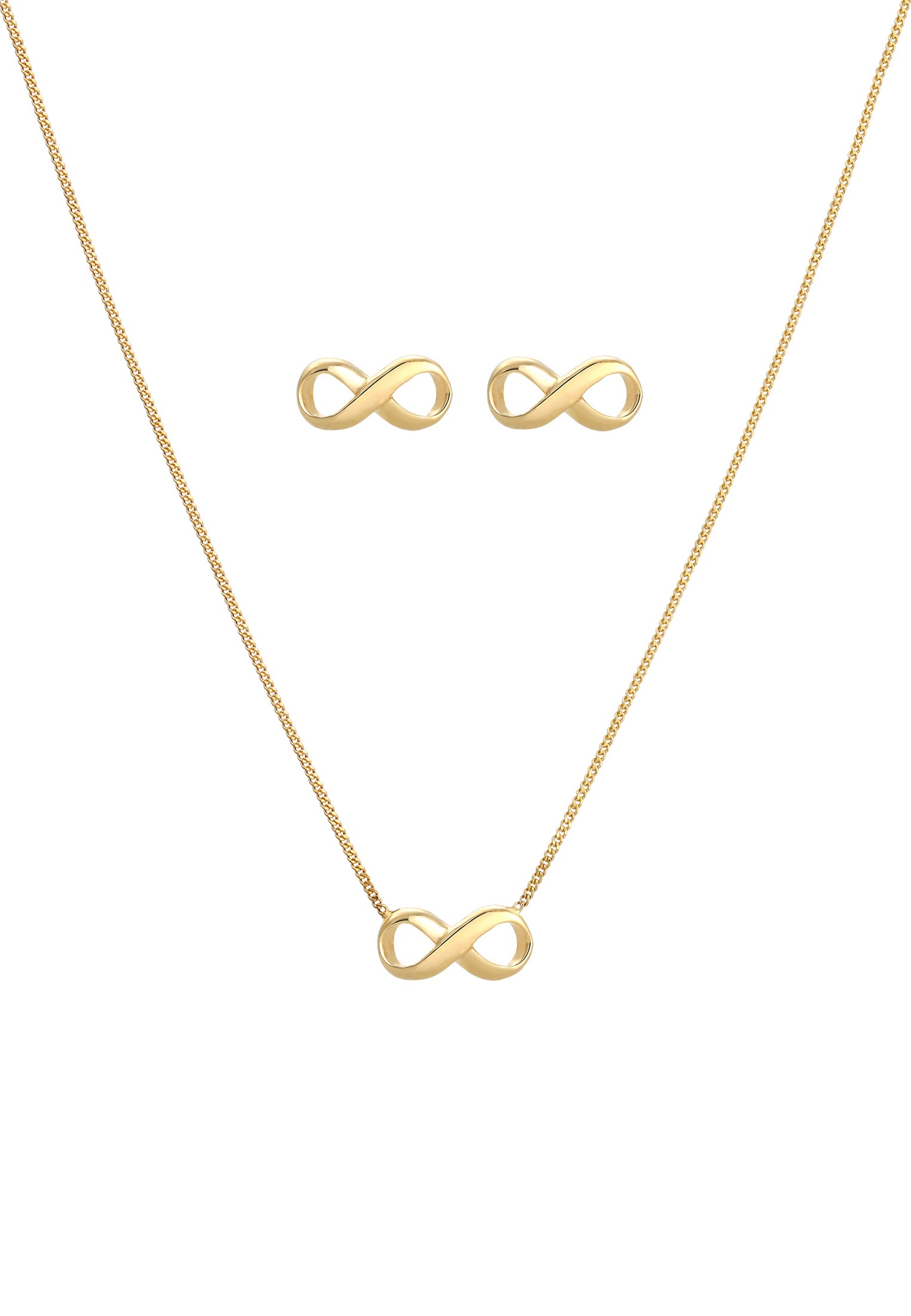 Elli Ohrring und Ketten Set »Schmuckset Infinity Symbol Unendlichkeit 925 Silber«
