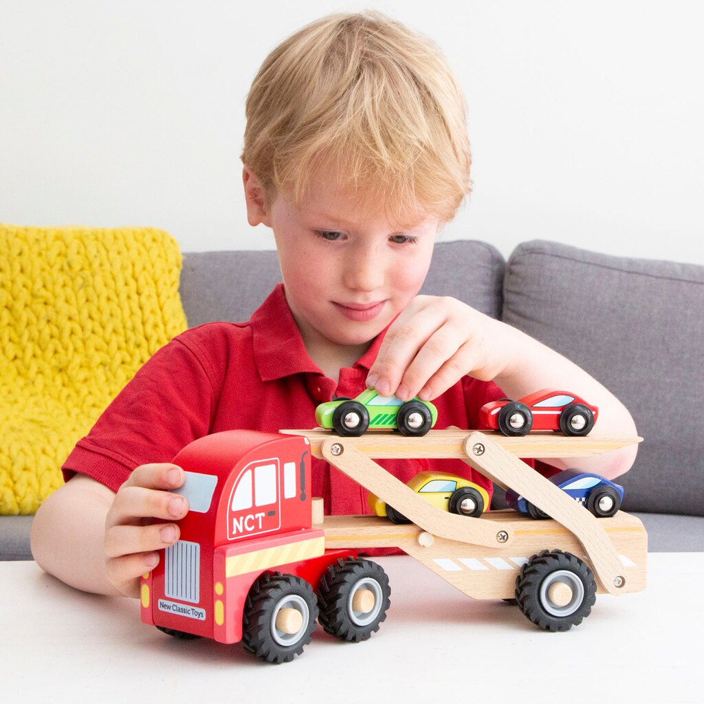 New Classic Toys® Spielzeug-LKW »Holzspielzeug, Auto-Transporter«