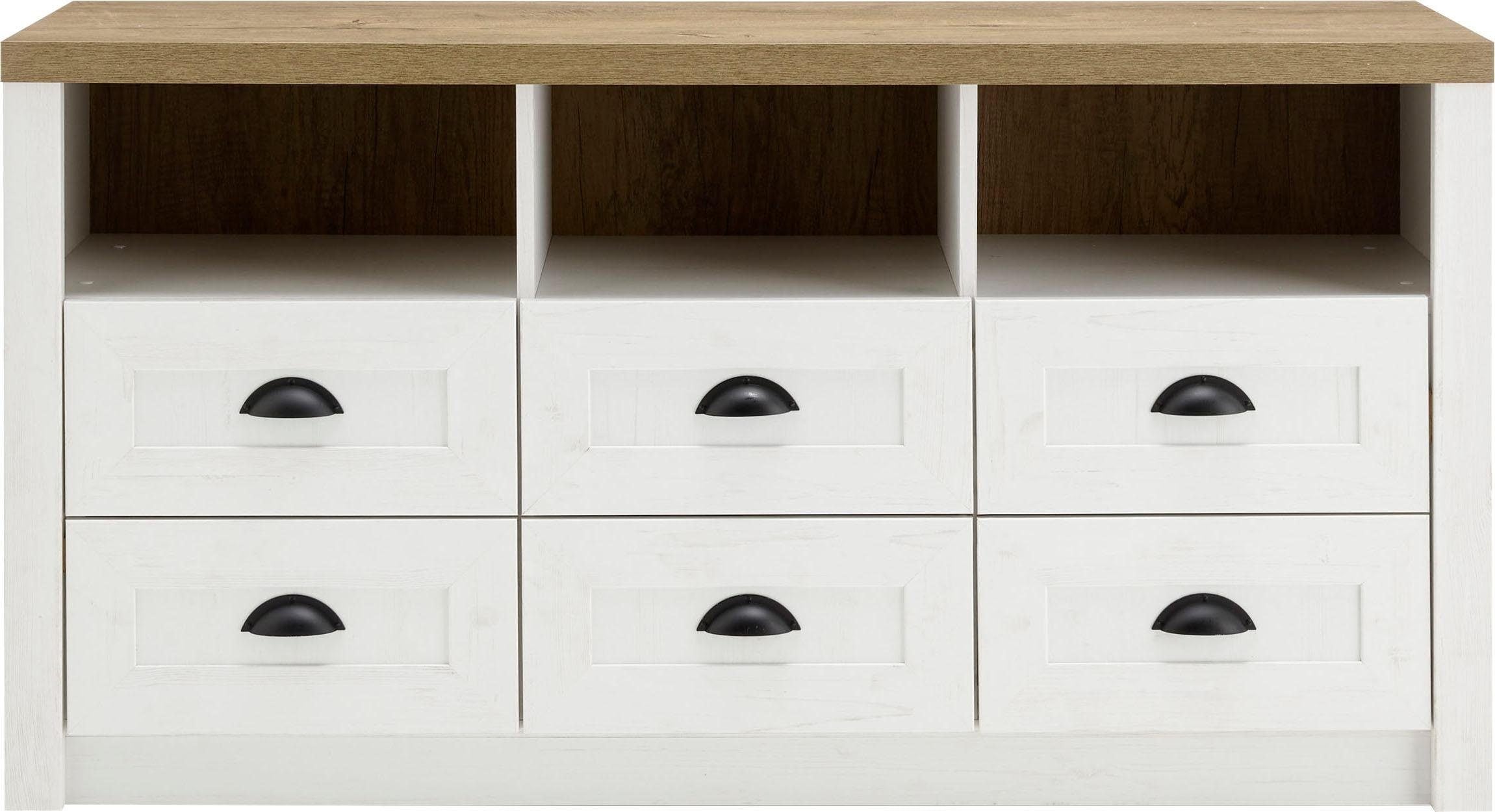 Home affaire Lowboard »Beauvais« Breite ca. 130 cm