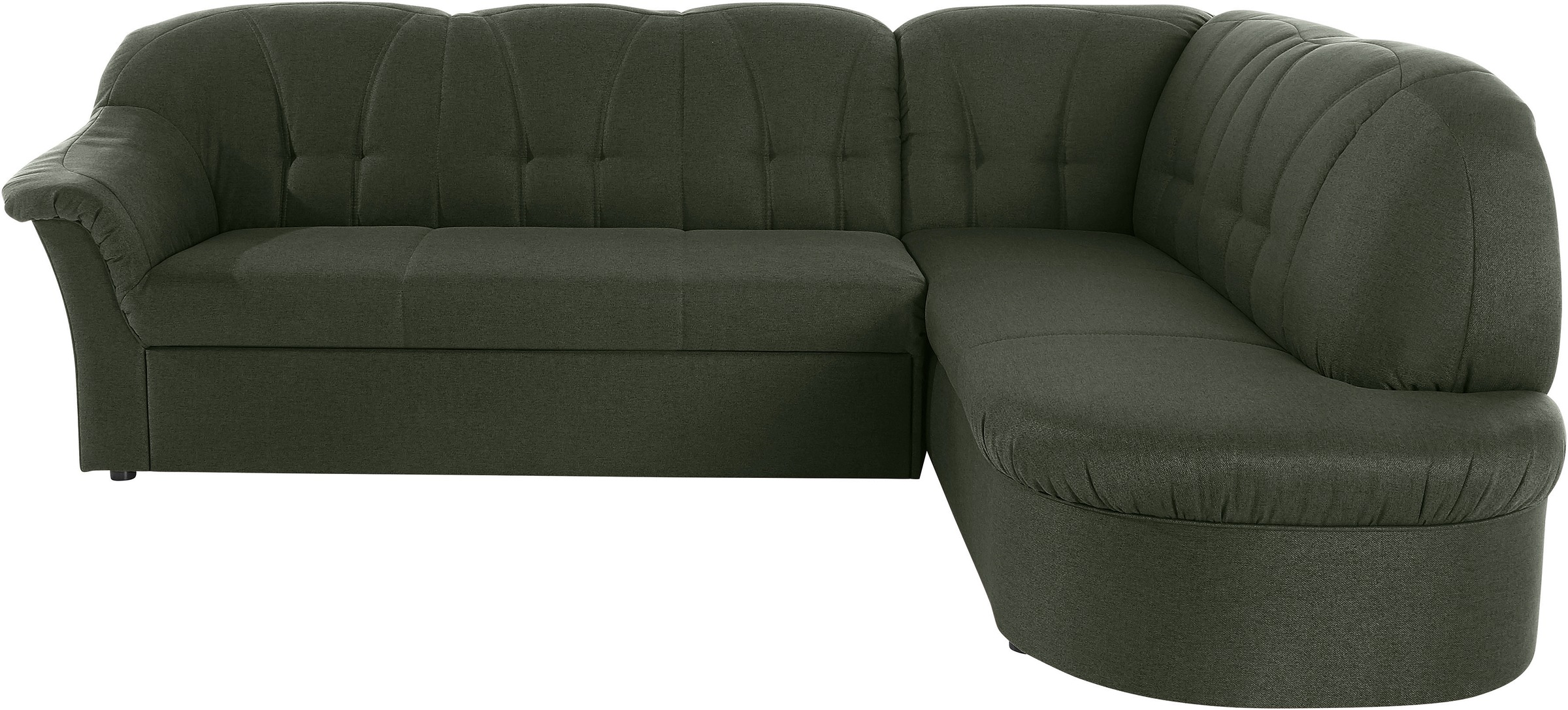 DOMO collection Ecksofa »Pegnitz, elegante Rückensteppung, zeitlose Formensprache, L-Form«, wahlweise mit Bettfunktion