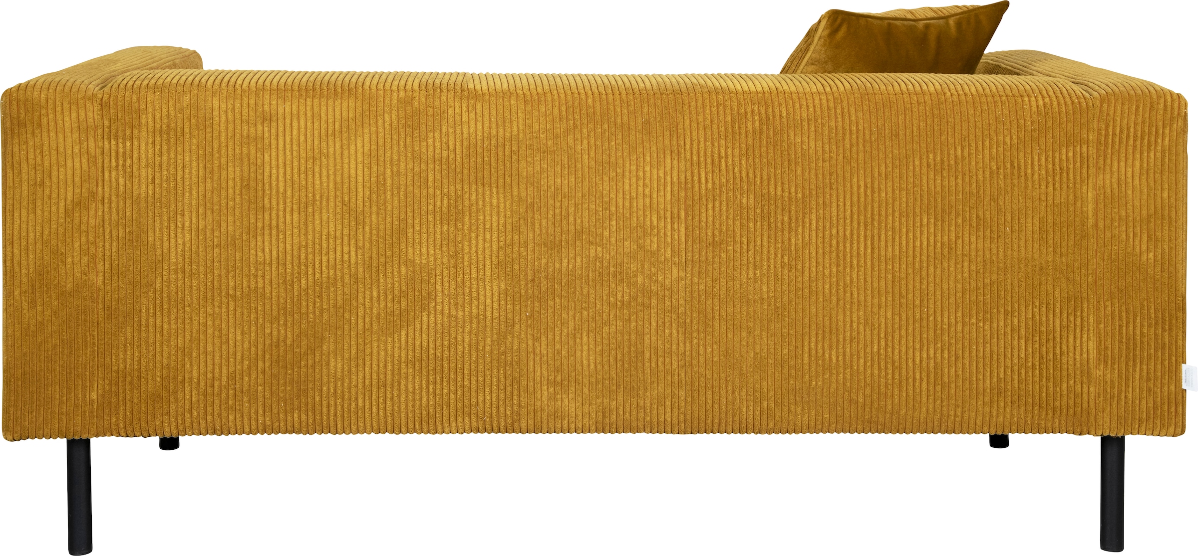 Home affaire 2-Sitzer »Lillibeth Designsofa mit Wellenunterfederung, Maße B/T/H: 155/74/83 cm« Zierkissen als Wendekissen, in Samtoptik oder Cord