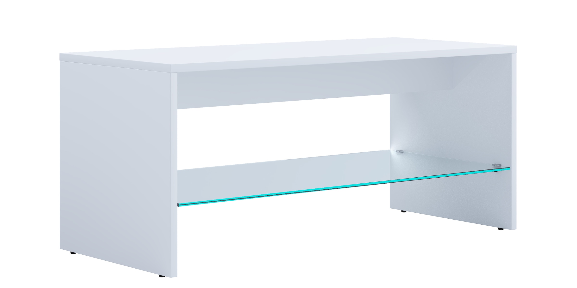 VCM Beistelltisch »Holz Sofatisch Couchtisch Glas Wisal«