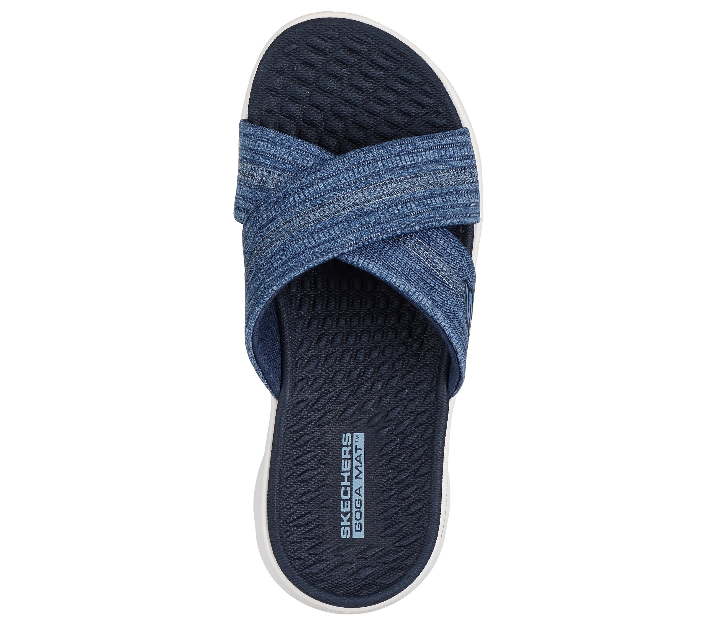 Skechers Pantolette »GO WALK FLEX SANDAL-BUTTERFLY BLISS«  Keilabsatz, Sommerschuh, Schlappen mit Goga Mat Footbed