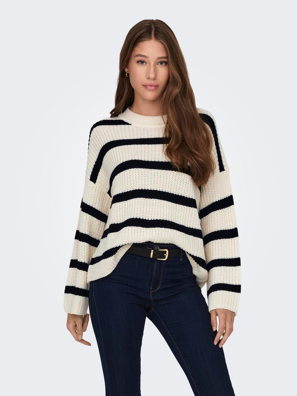 Strickpullover »JDYJUSTY L/S STRIPE PULLOVER KNT NOOS«