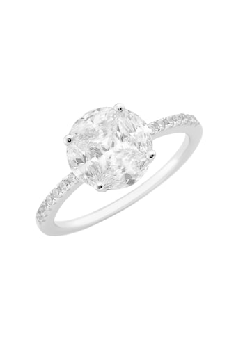 Verlobungsring »Ring mit funkelnden Zirkonia Steinen, Antragsring, Silber 925«