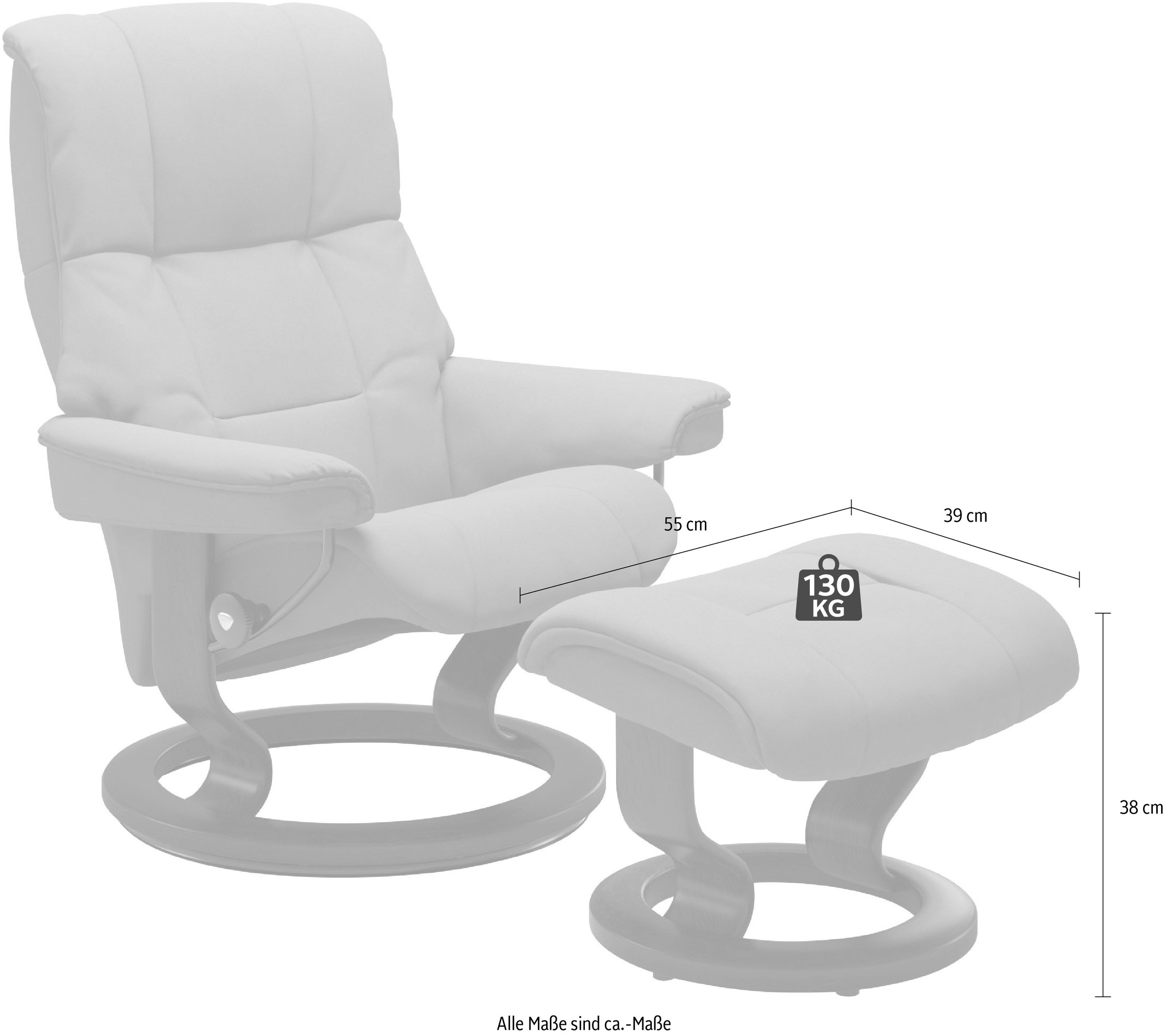 Stressless® Fußhocker »Mayfair« mit Classic Base, Gestell Wenge