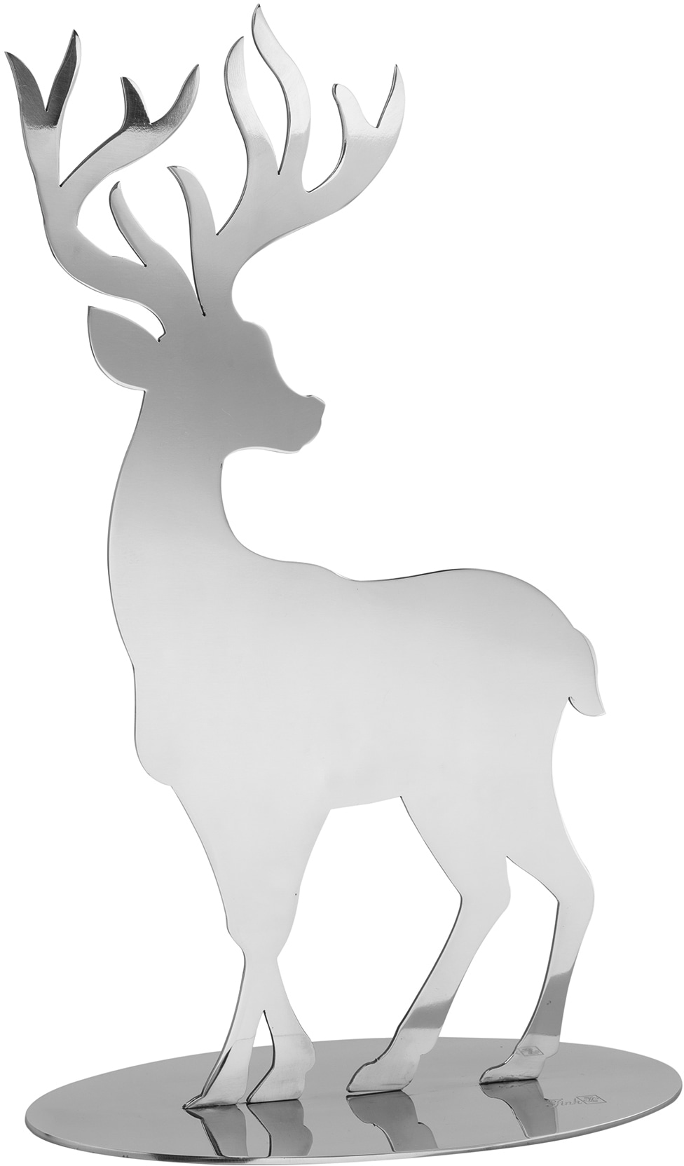 Fink Weihnachtsfigur »Hirsch JASPER, Weihnachtsdeko«, aus Edelstahl