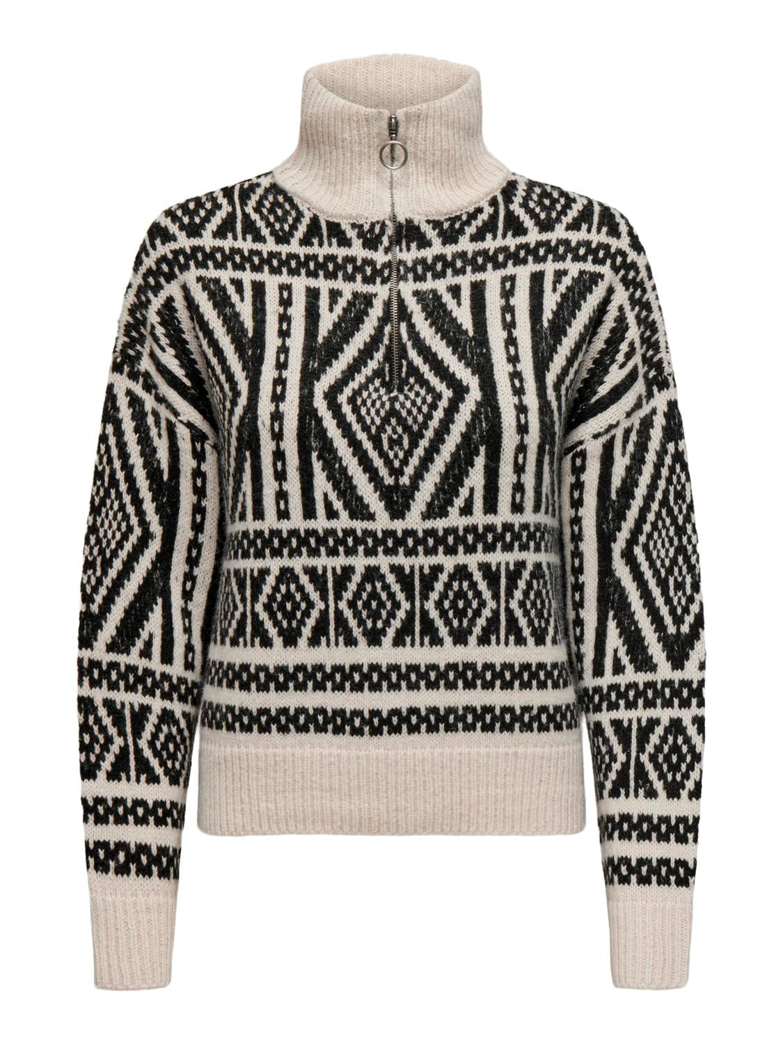 ONLY Strickpullover »ONLFELICIA LS ZIP PULLOVER NCA KNT«