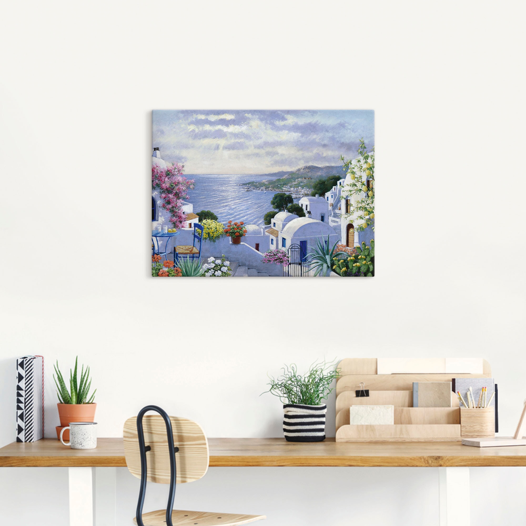 Artland Wandbild »Funkelndes Griechenland«, Gewässer, (1 St.), als Leinwandbild, Poster, Wandaufkleber in verschied. Größen