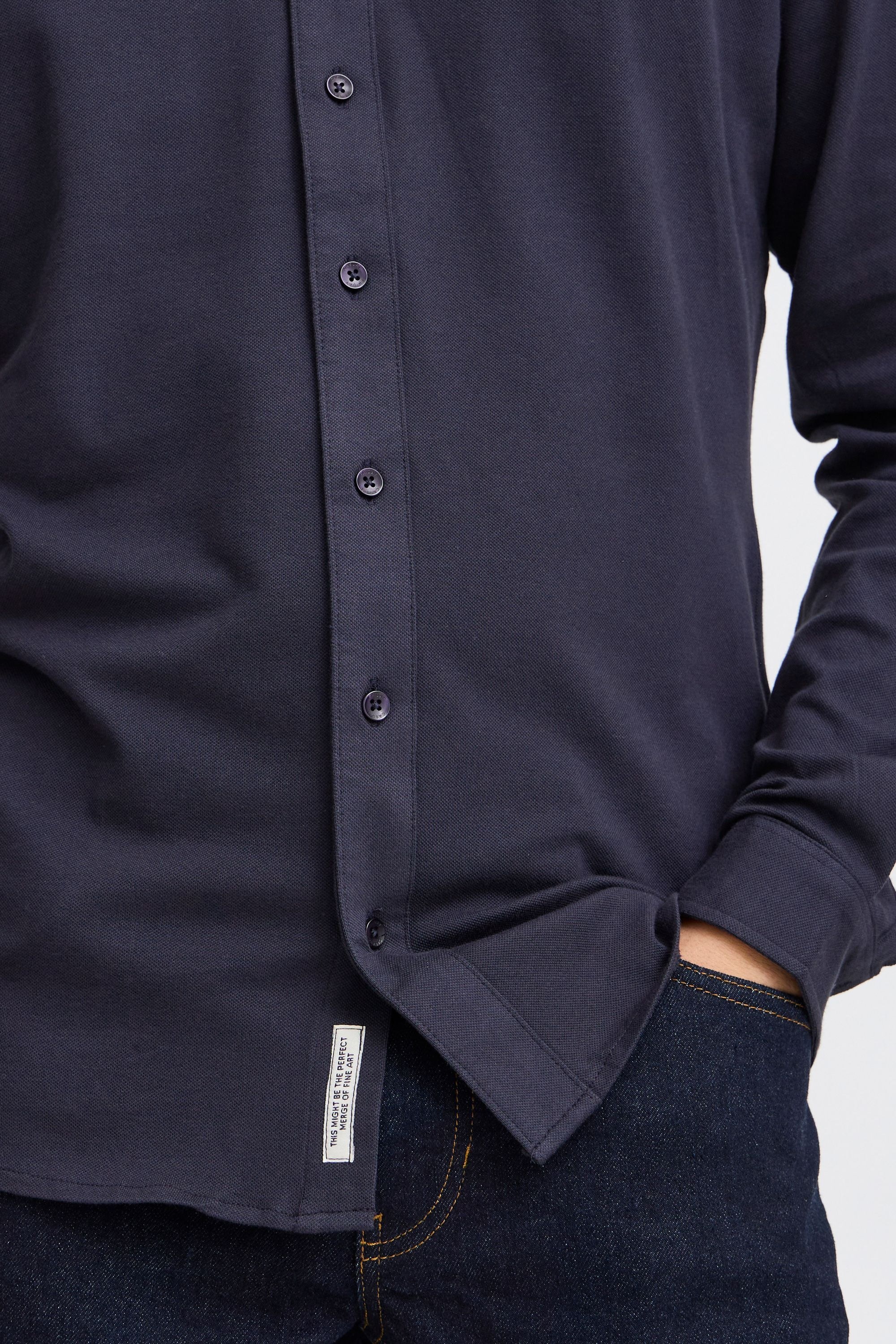 Casual Friday Businesshemd »Businesshemd CFARTHUR LS BU jersey piquet shirt«