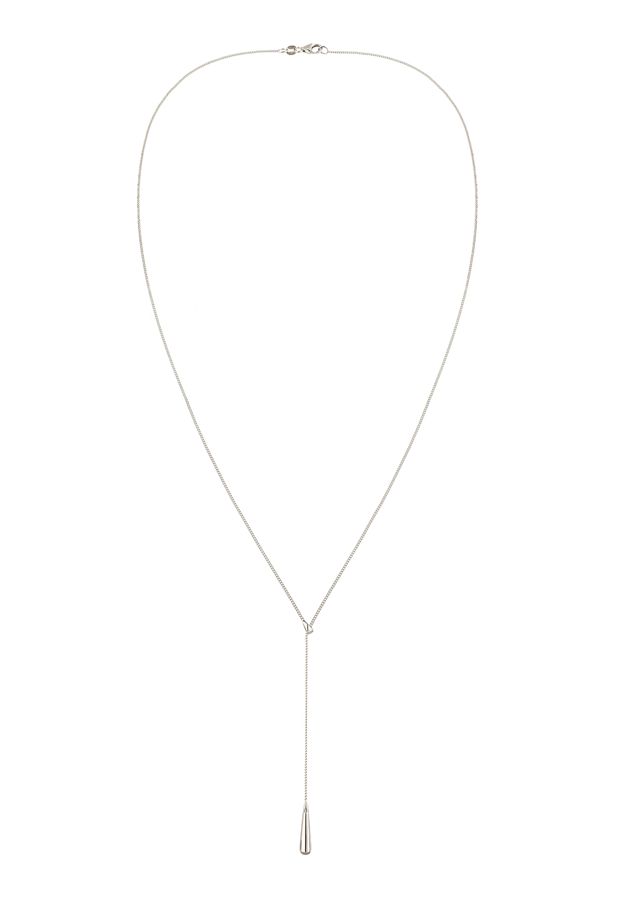 Elli Y-Kette »Halskette Y-Halskette Tropfen mit Kristall von Swarovski(R) Weiß, 925 Sterling Silber«