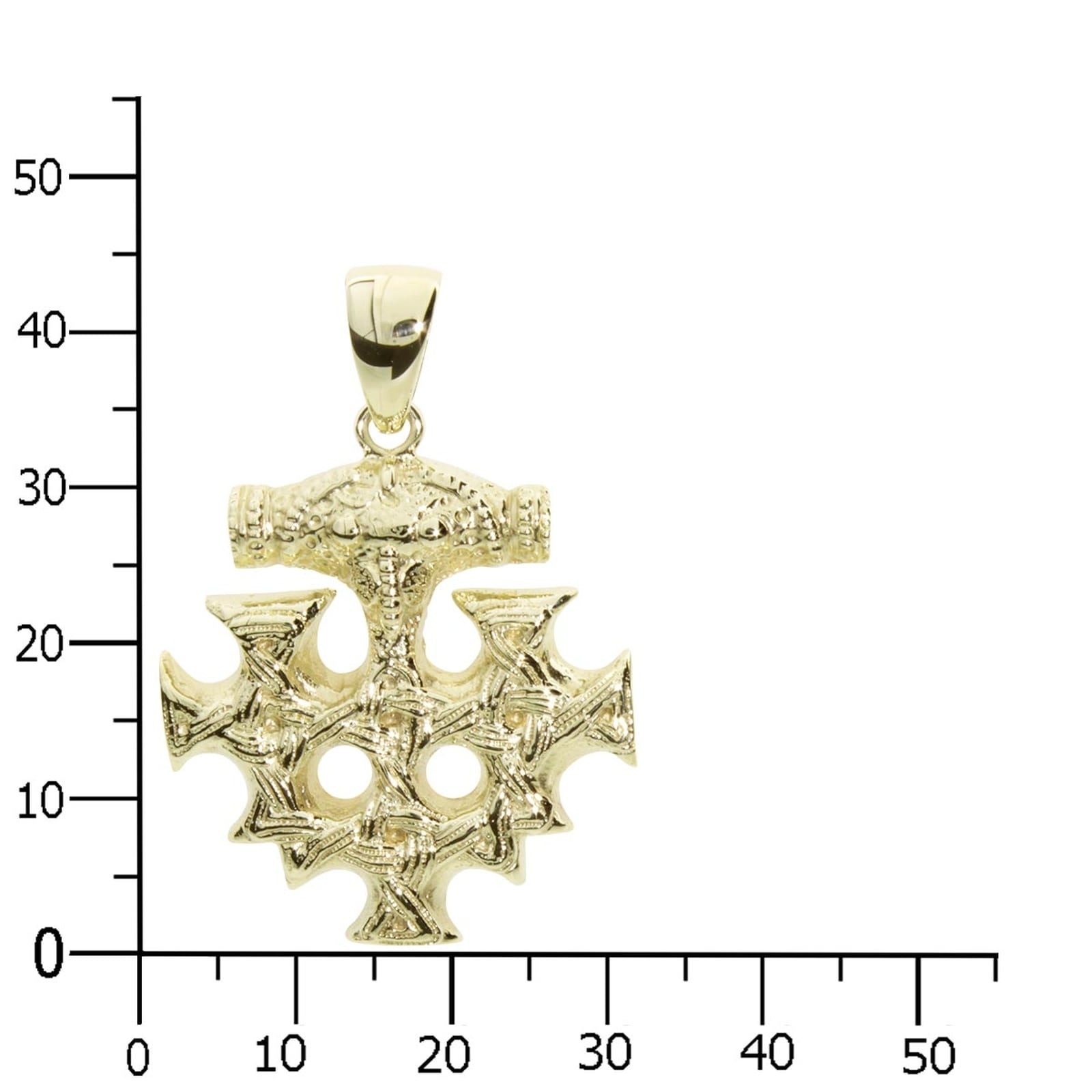 OSTSEE-SCHMUCK Kettenanhänger »- Hiddensee 30 x 30 mm - Gold 333/000 -,«