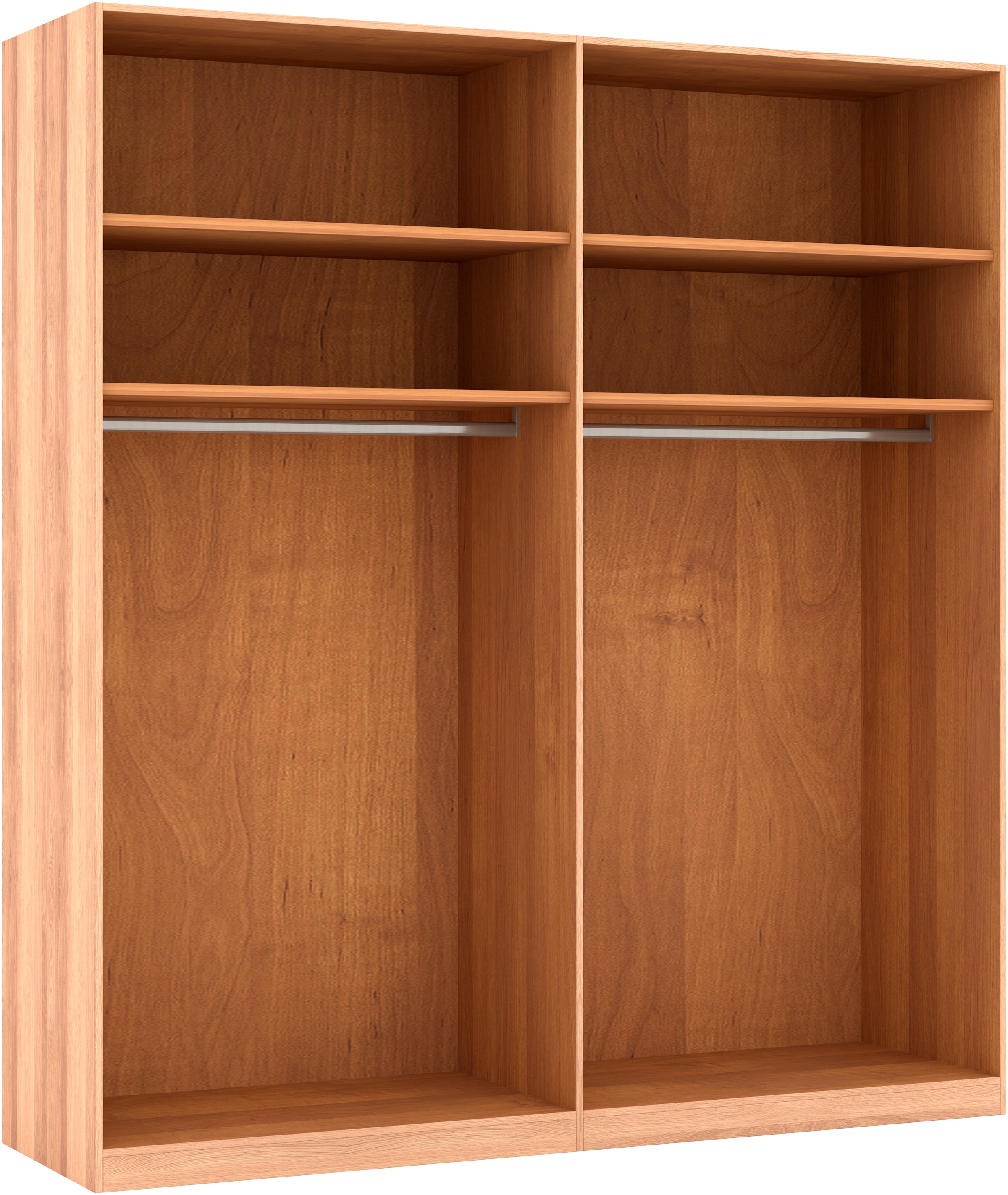 Musterring Drehtürenschrank »Sorrent, Kleiderschrank, teilmassiv Eiche«, (mit Türdämpfern, in 5 Breiten & 2 Höhen, extra Böden, MADE IN GERMANY), Türen in Eiche massiv mit Absetzung in Schiefer, verschiedene Maße