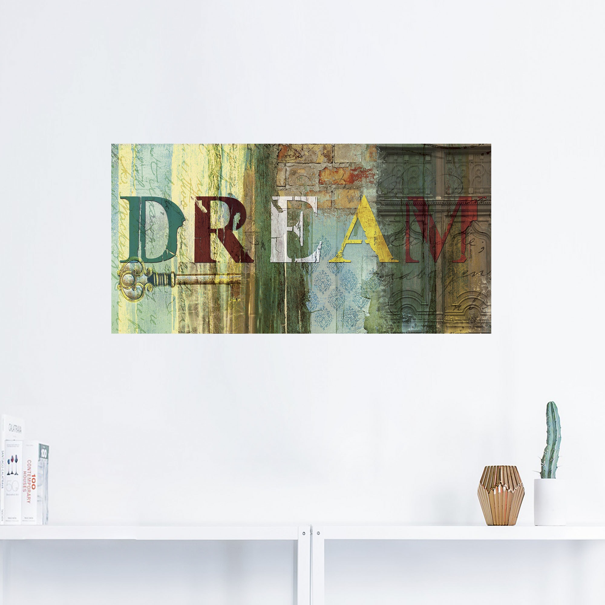 Artland Wandbild »Traum«, Sprüche & Texte, (1 St.), als Leinwandbild, Poster, Wandaufkleber in verschied. Größen