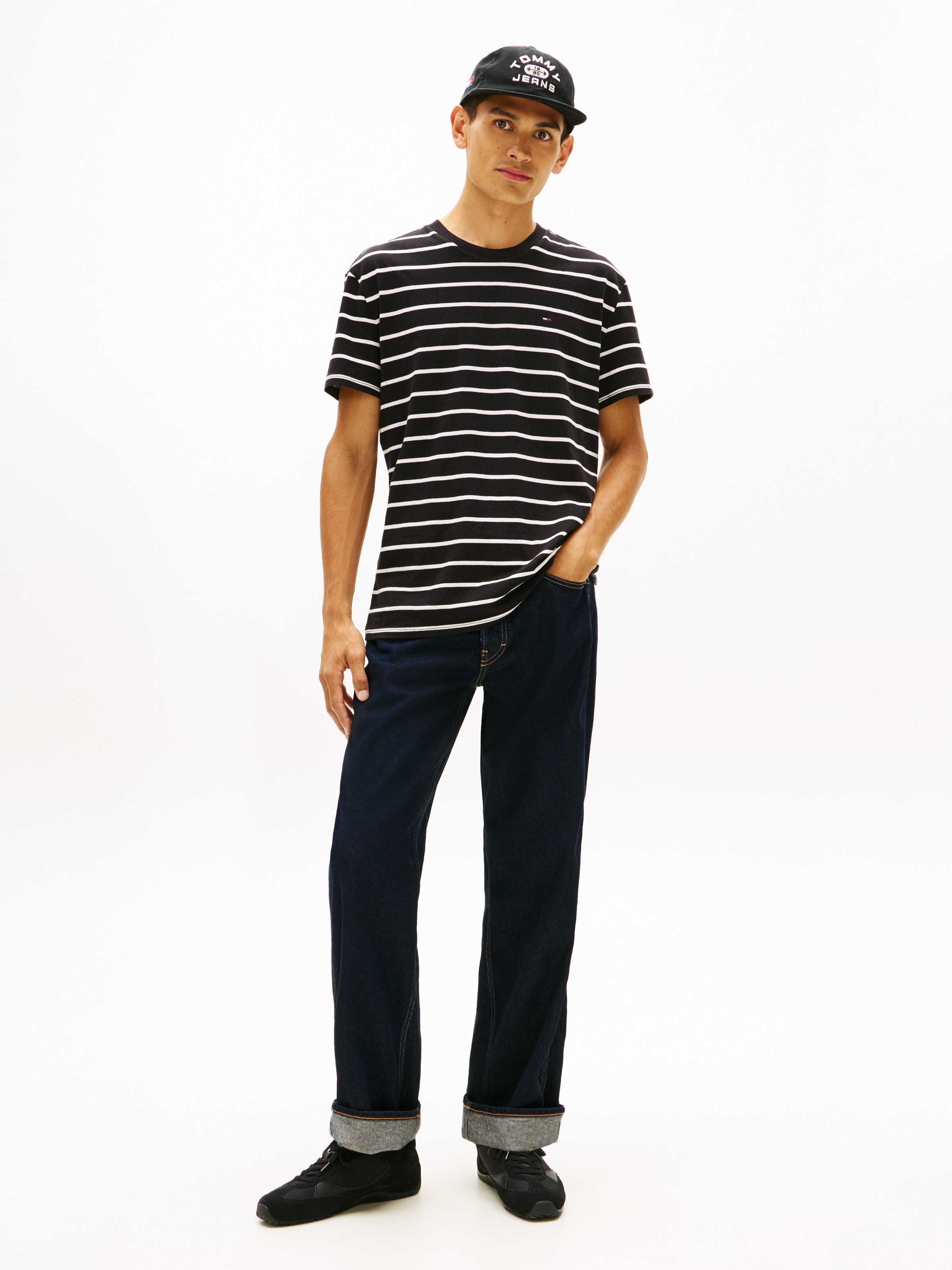 Tommy Jeans T-Shirt »TJM REGULAR STRIPE« Regular fit mit Rundhalsausschnitt