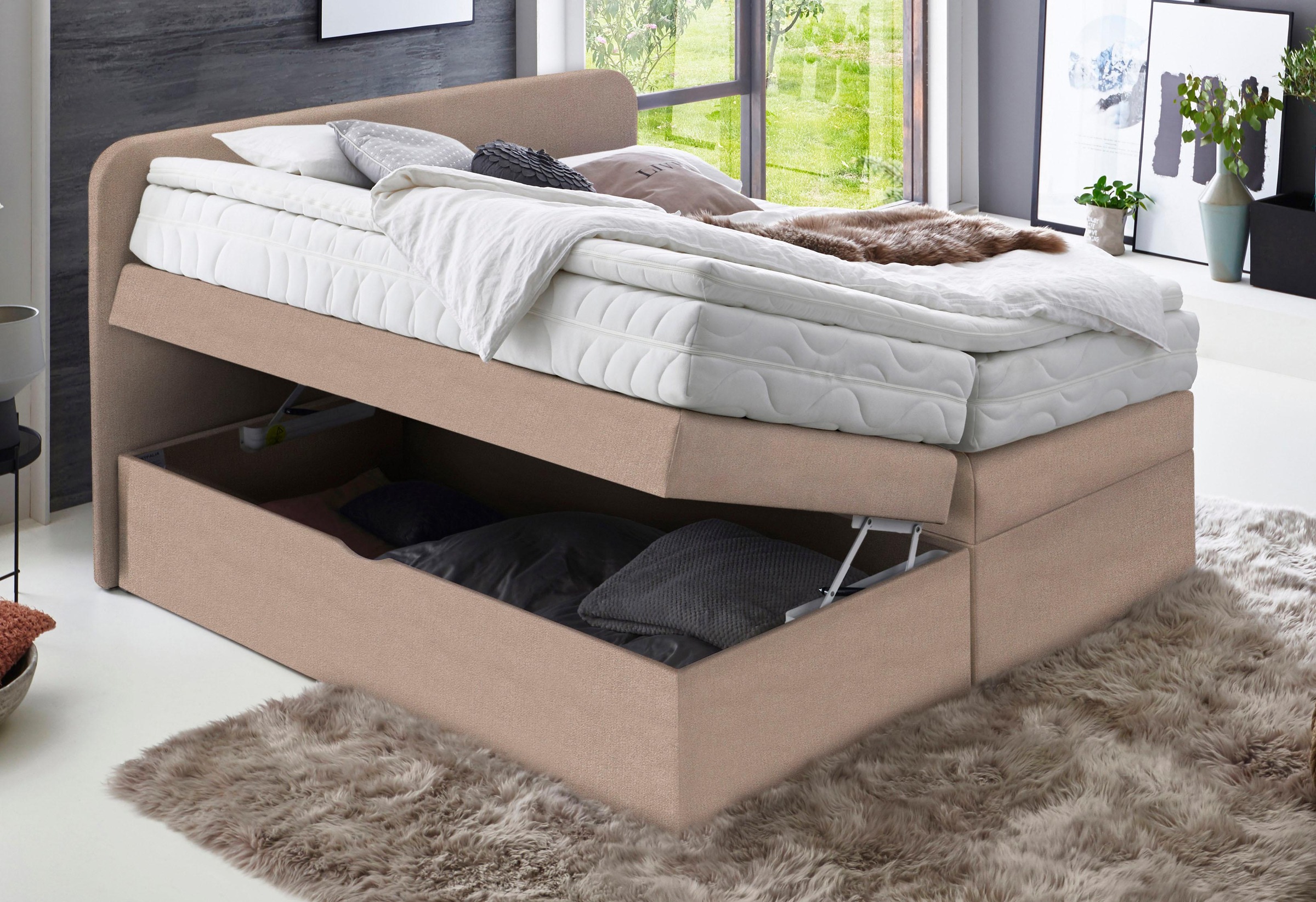 Westfalia Schlafkomfort Boxspringbett wahlweise mit Bettkasten