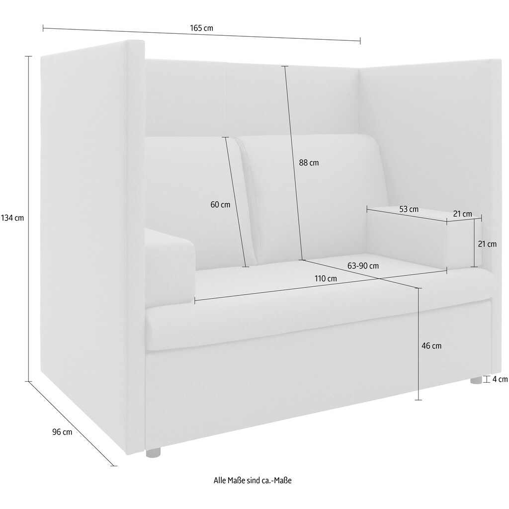 DOMO collection Loungesofa »Sonce für Terrasse, Garten und Balkon«