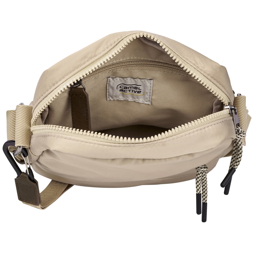 camel active Umhängetasche »Aurum« aus recyceltem Polyester in Nylonstruktur, leicht & mit feinen Details