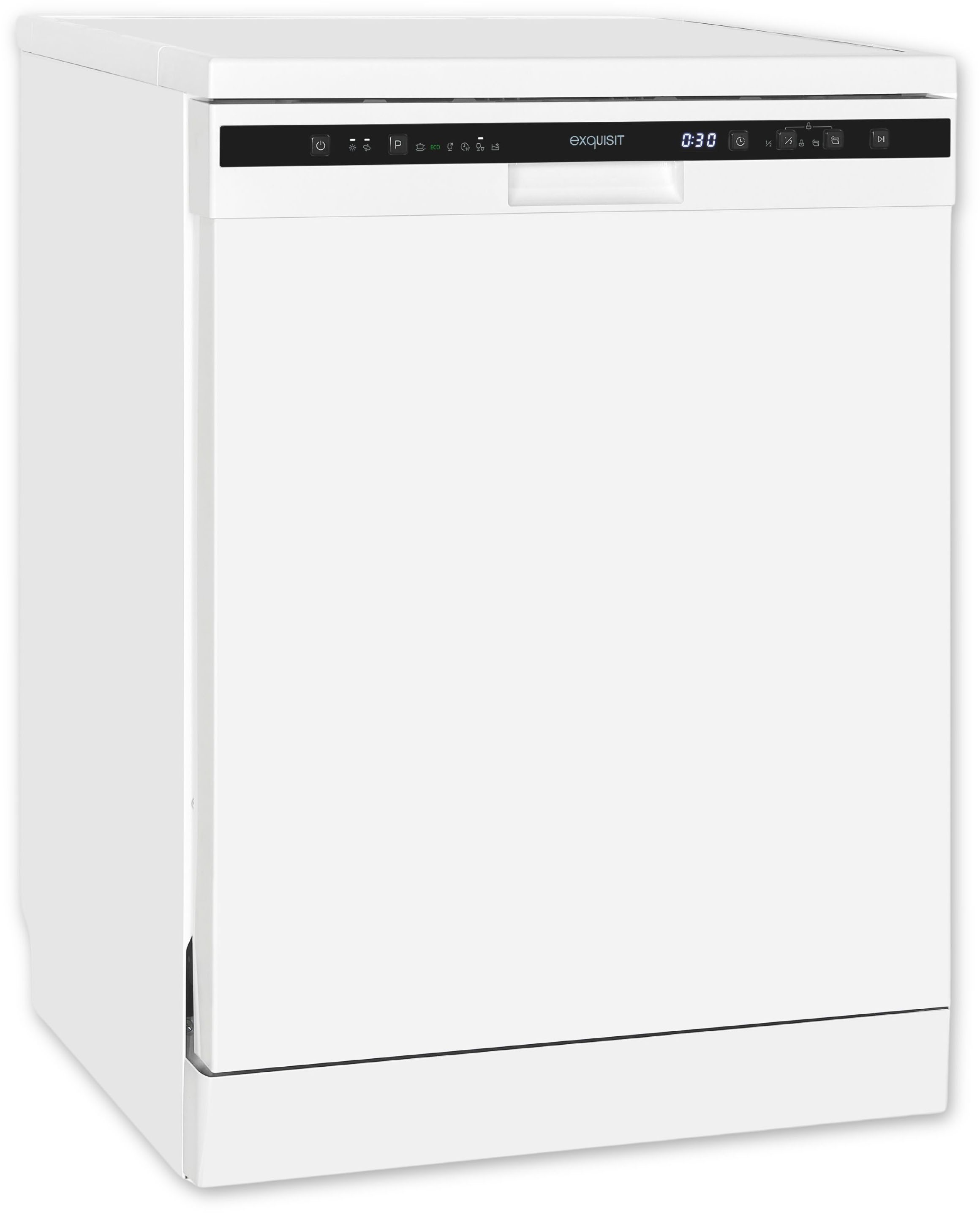 Exquisit Standgeschirrspüler »GSP6312-030D weiss« 12 Maßgedecke in silberfarben