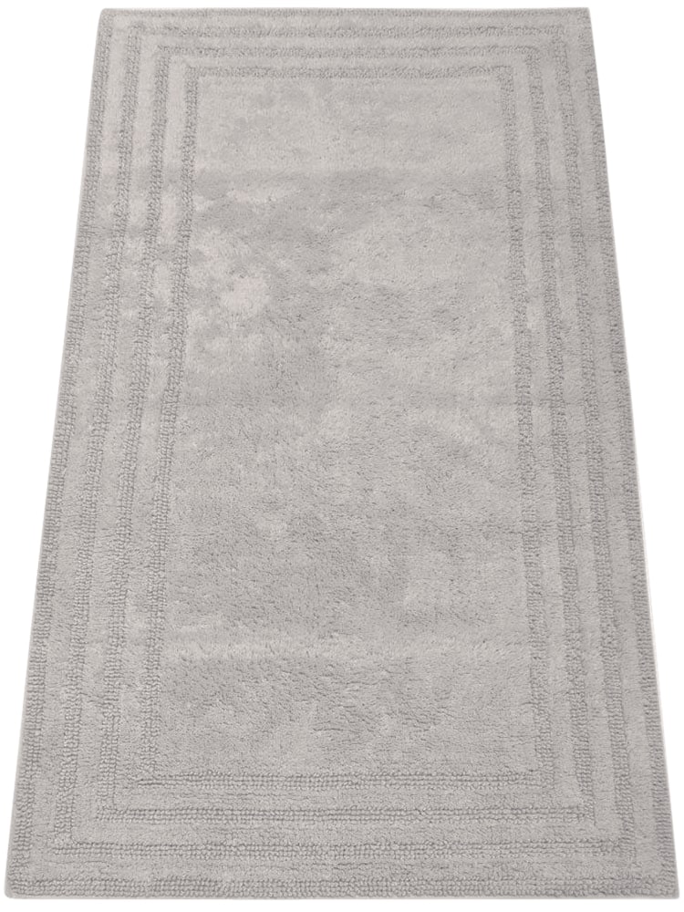 My Home Badematte »Inga, Rahmen, Badvorleger, Badezimmer Teppich« Höhe 18 mm beidseitig nutzbar fußbodenheizungsgeeignet strapazierfähig 100%...