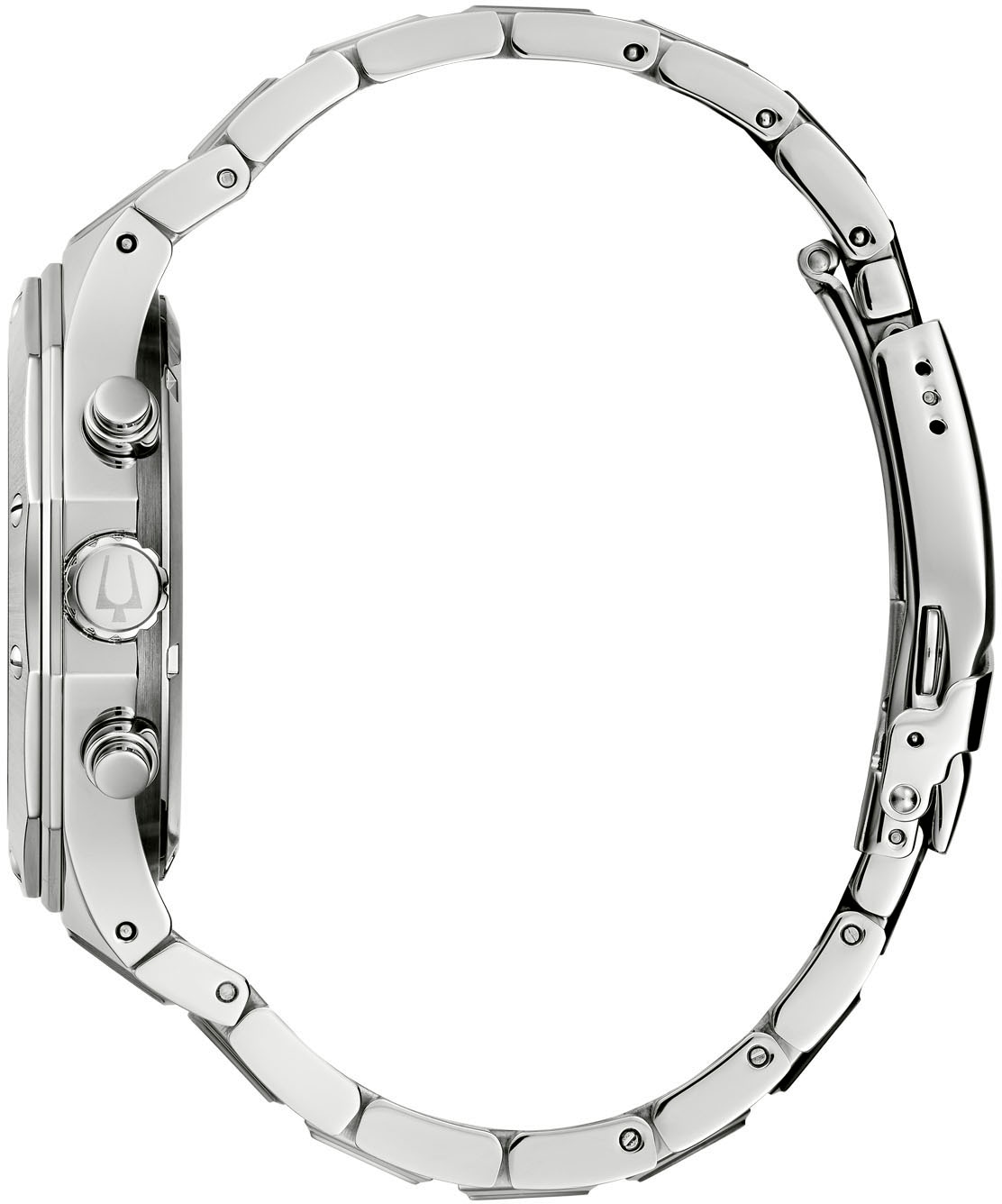 Bulova Chronograph, Armbanduhr, Quarzuhr, Herrenuhr, Edelstahlarmband, Saphirglas
