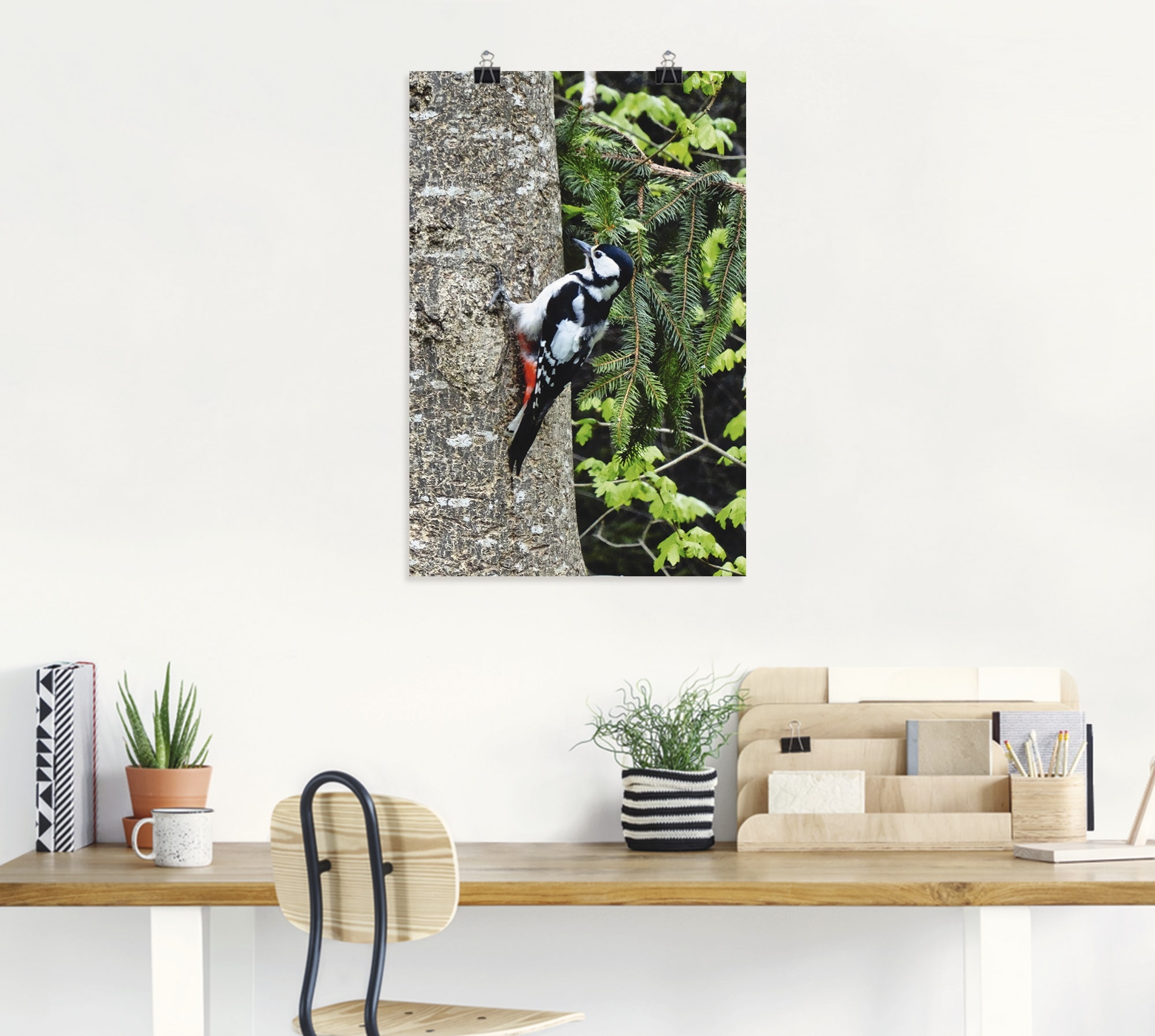 Artland Poster »Buntspecht im Wald« Vögel 1 Stk. tlg. ohne Rahmen