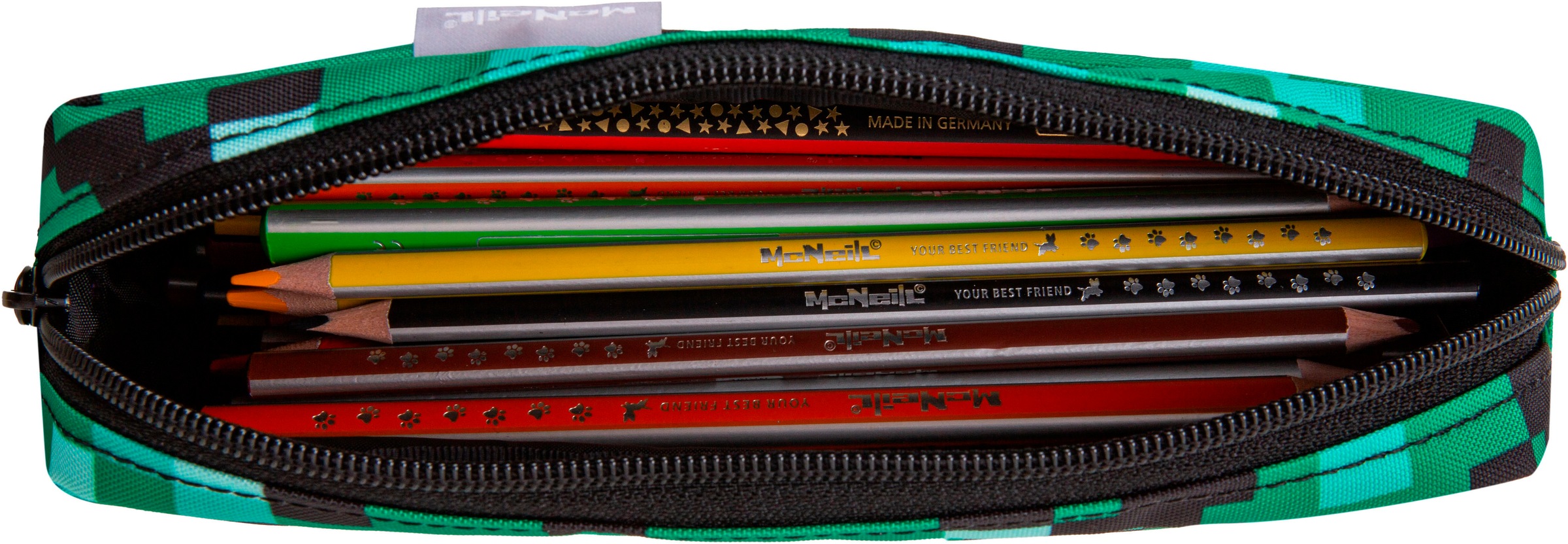 McNeill Schulranzen »Perfecto, Game Zone«, reflektierende Streifen auf den Schultergurten-retroreflektierende Flächen, inkl. Federmäppchen, Turnbeutel, Schlamperrolle & Motivmagnet