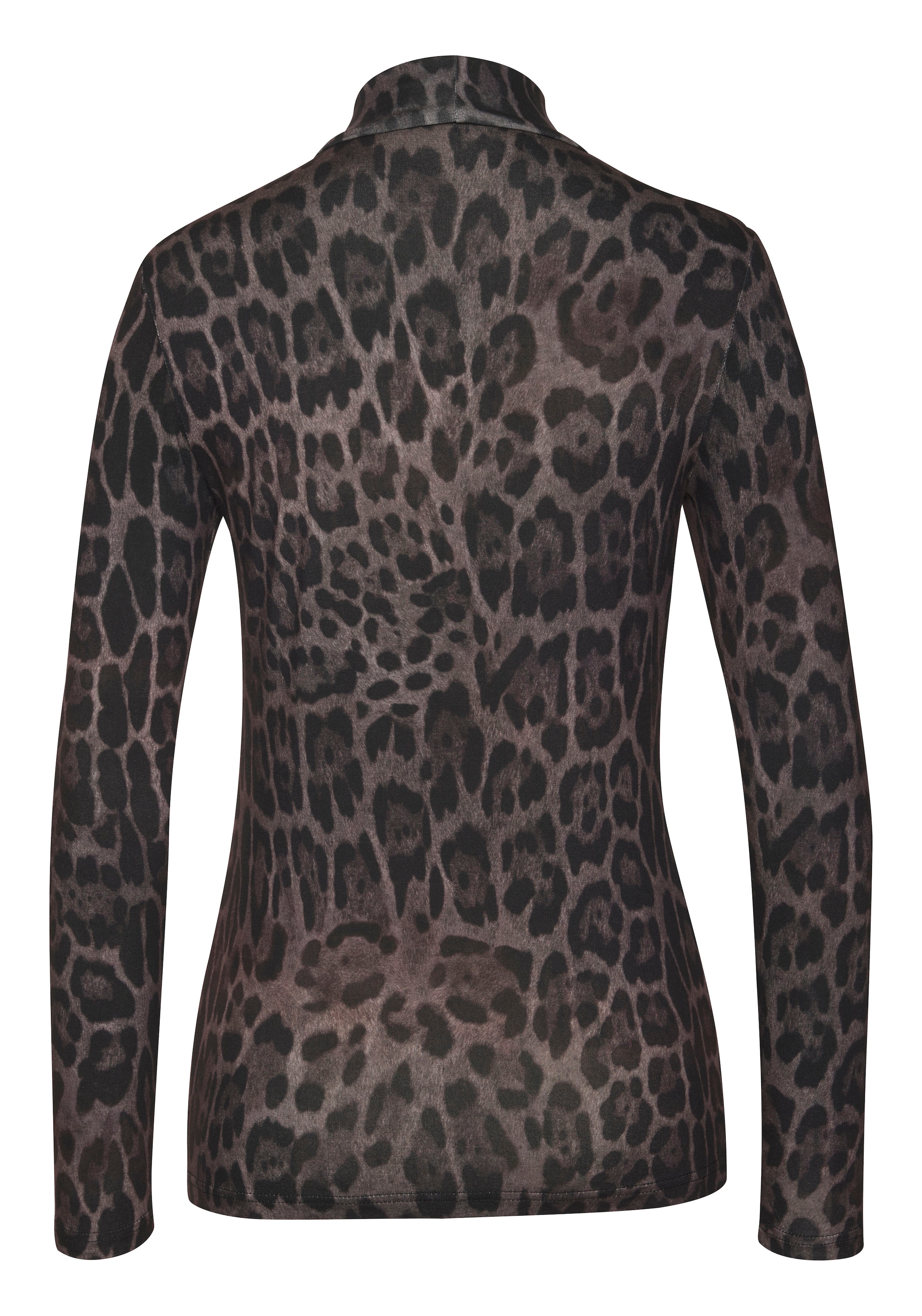 LASCANA Rollkragenshirt, mit Animalprint