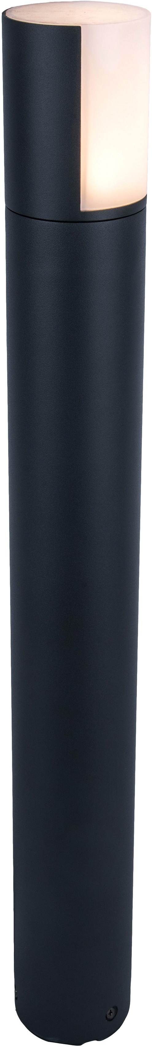 Lutec LED Außen-Wandleuchte »CYRA« LED-Modul 1 Stk. Warmweiß in grau, Größe Ø 7,8 cm Höhe: 65 cm