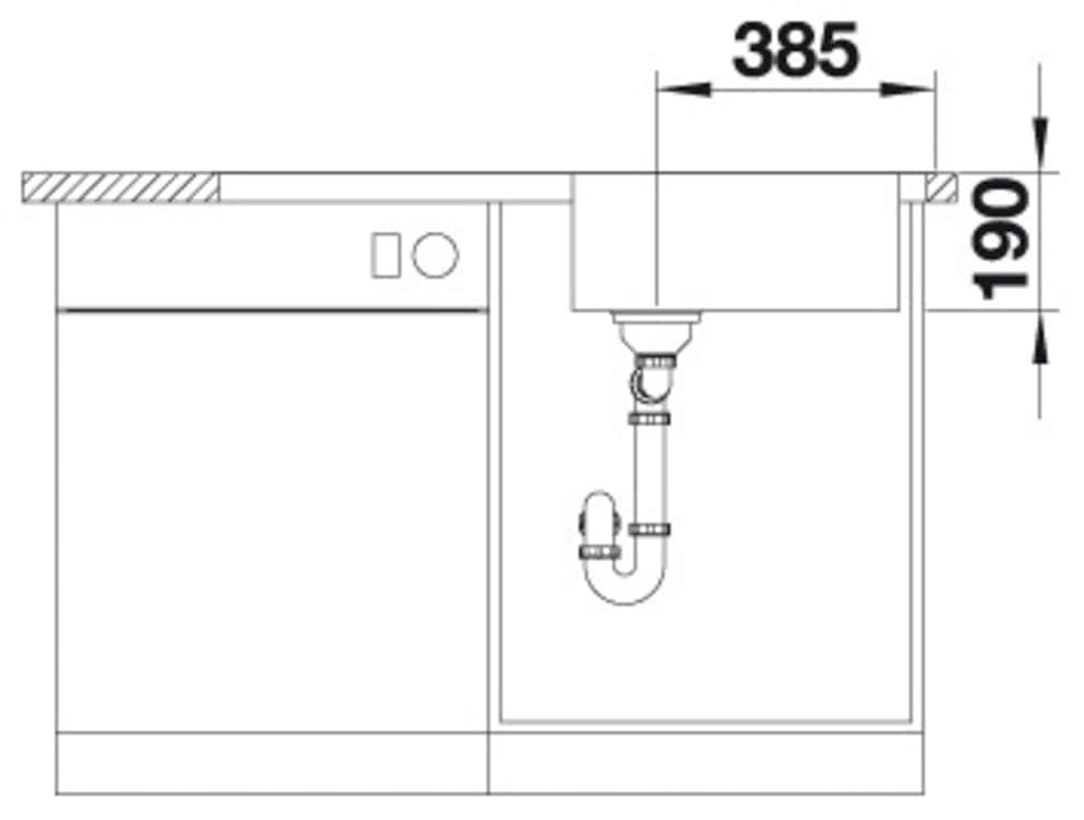 Blanco Edelstahlspüle »DINAS XL 6 S« 1 Stk. tlg. zum wechselseitigen Einbau geeignet
