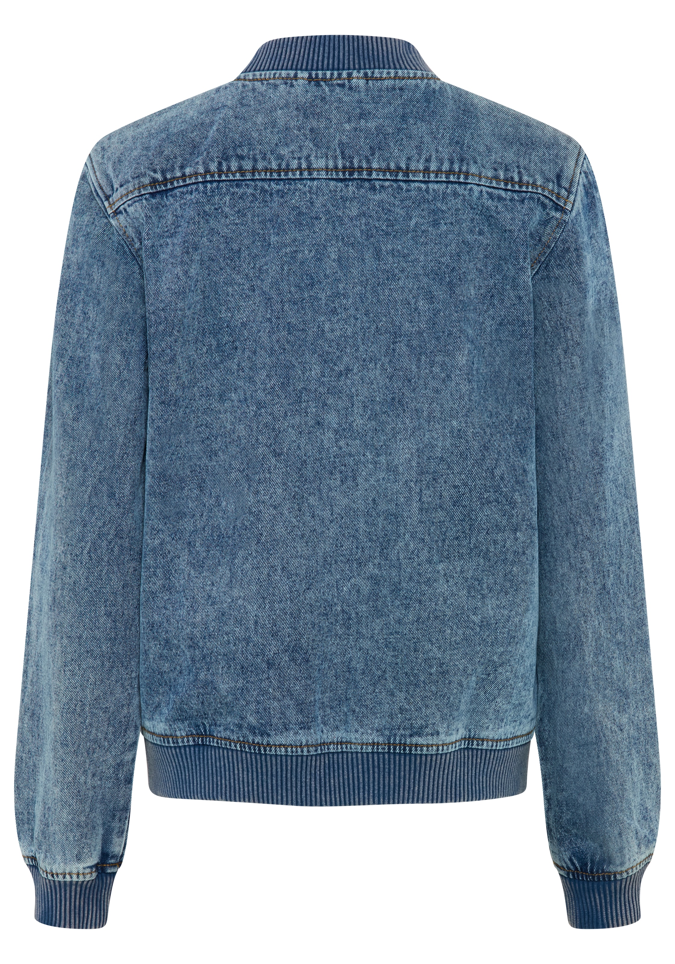 Arizona Jeansjacke »im winterlicheren Denim« hüftlang, Comfort Fit, mit Reißverschluss