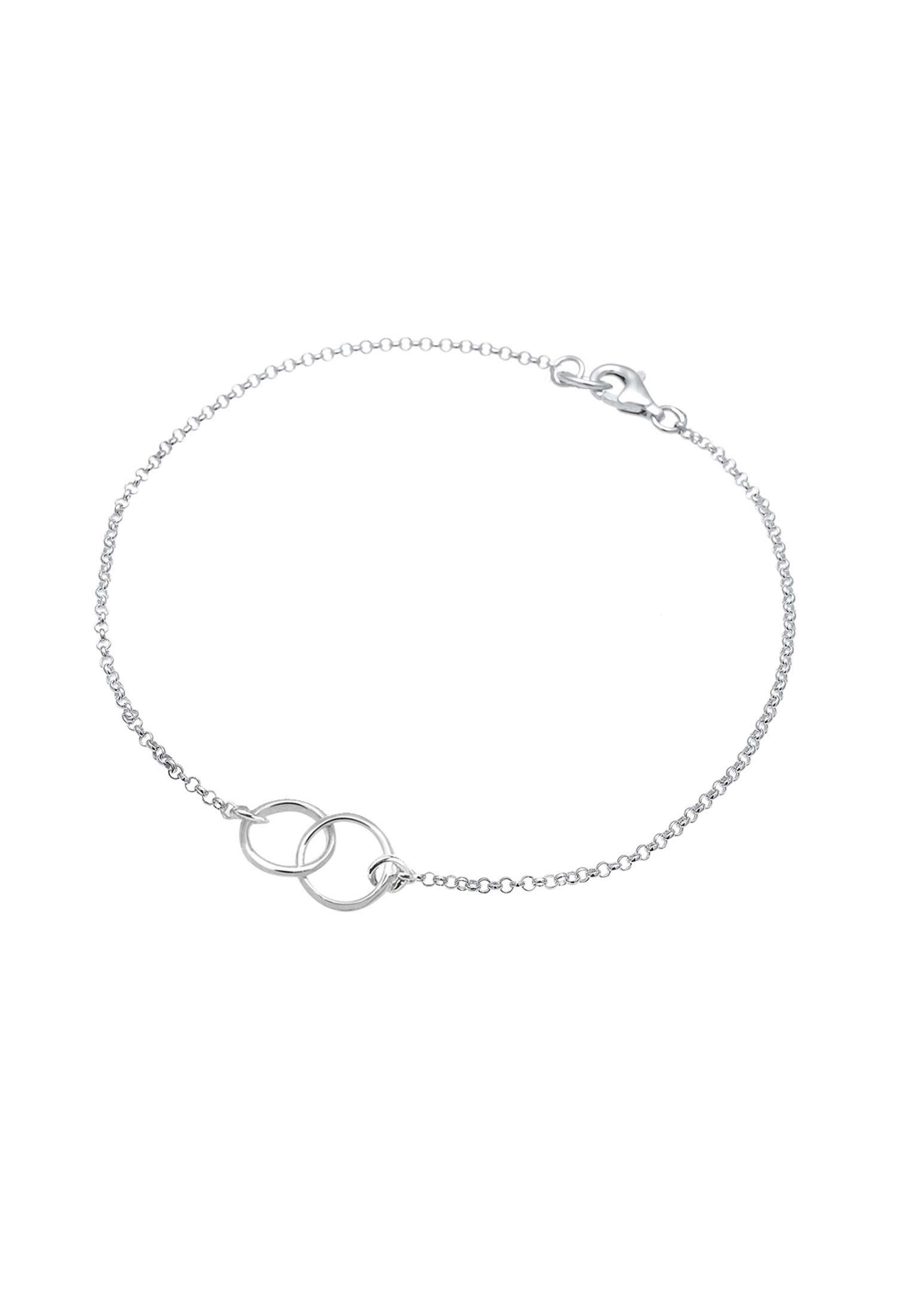 Elli Armkette »Armband Kreis Rund Verbunden 925 Sterling Silber«