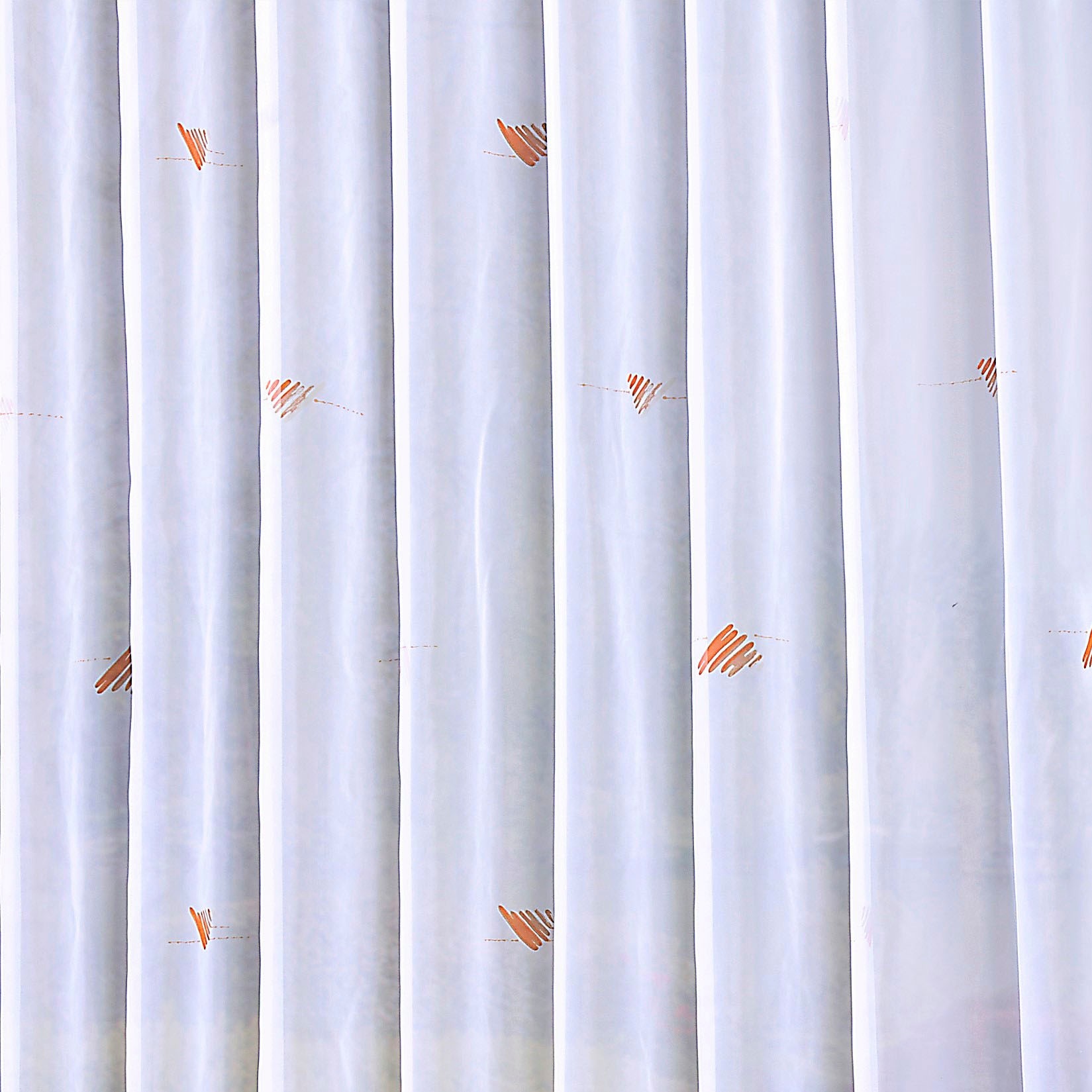 Weckbrodt Gardine »Lissi«, (1 St.), Voile, bedruckt, Allover, Motiv, halbtransparent, Bleiband, Store