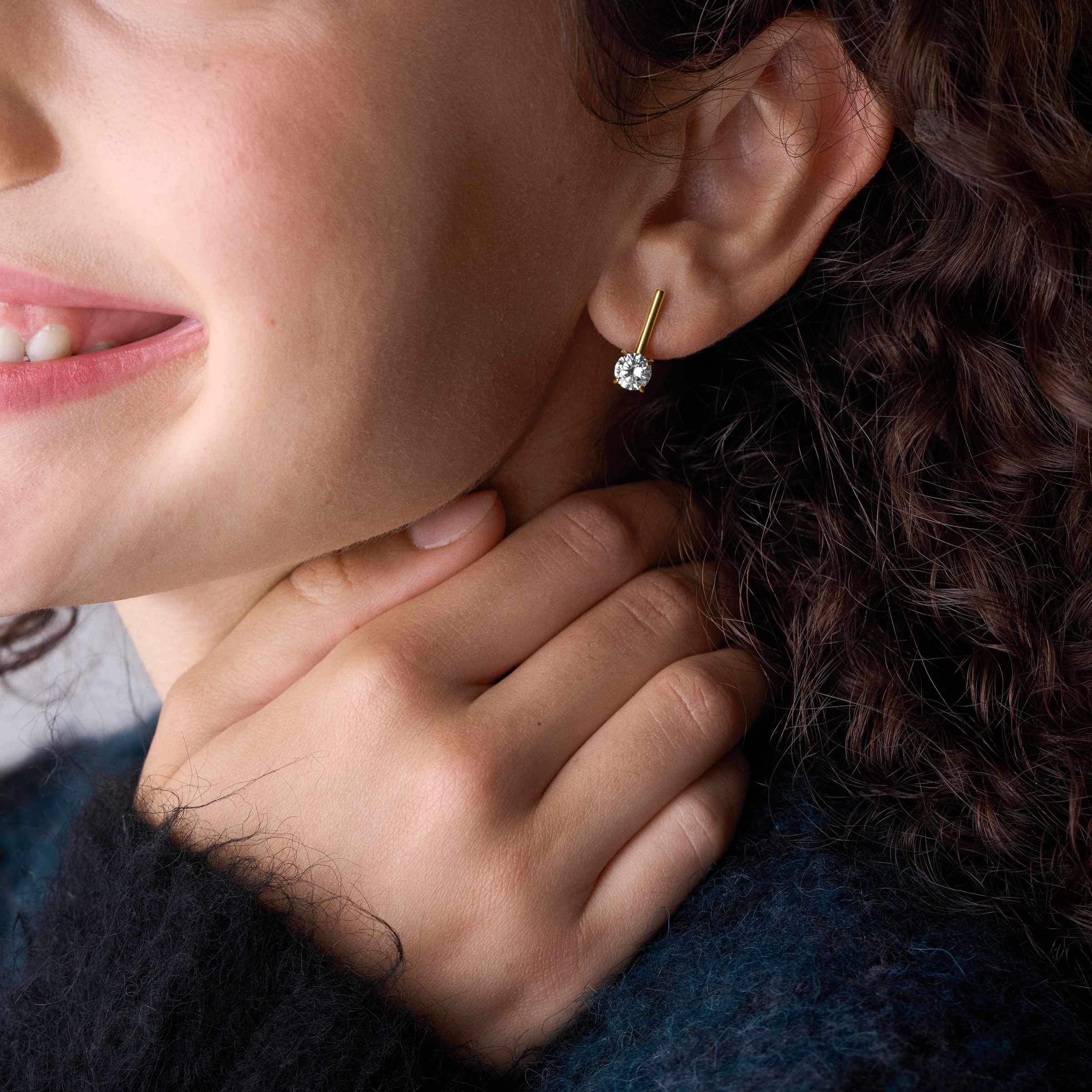 Fossil Paar Ohrhänger »Schmuck Geschenk Edelstahl Ohrringe ELLIS« mit Zirkonia (synth.)
