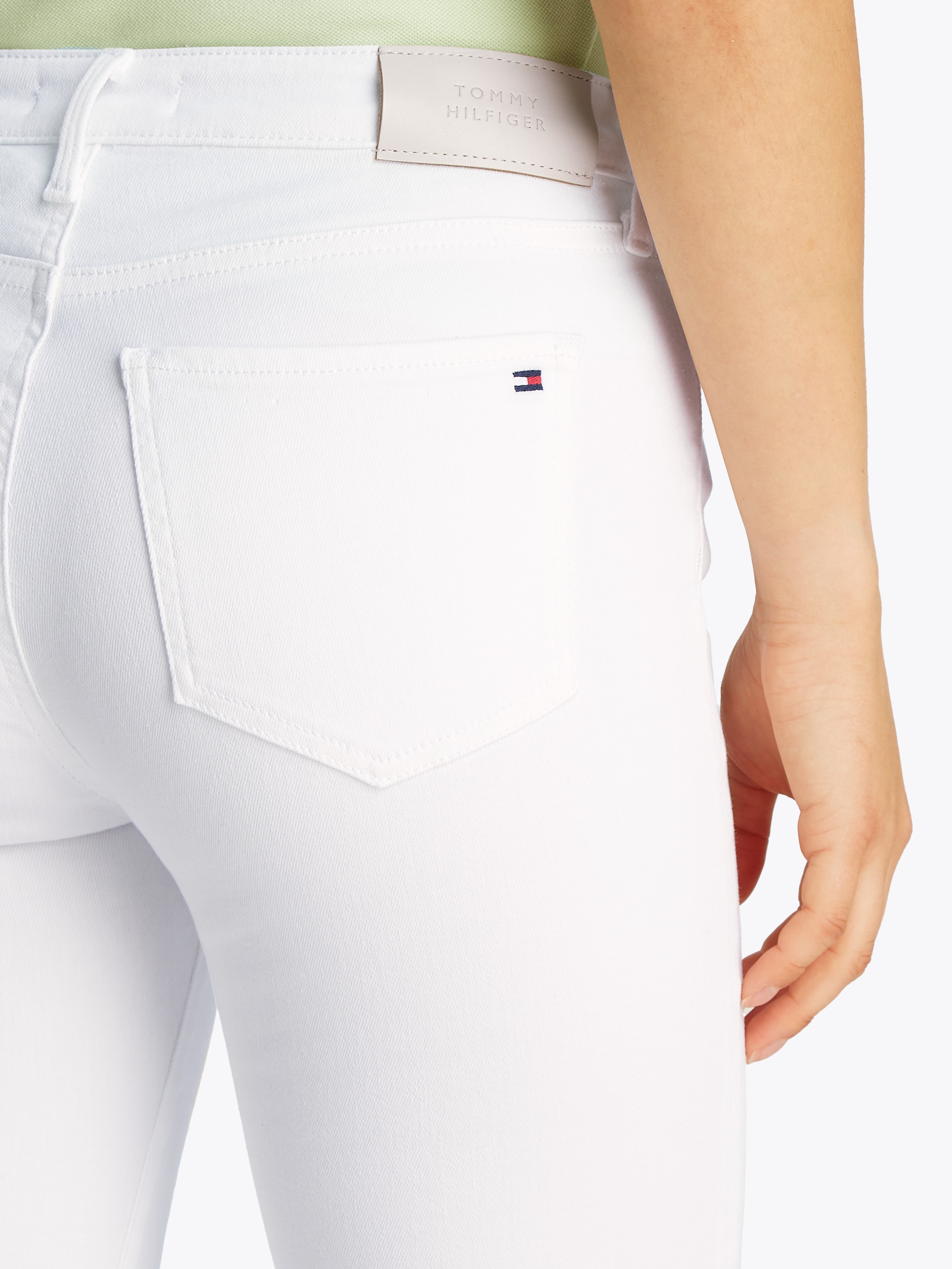 Tommy Hilfiger Skinny-fit-Jeans »COMO Skinny Regular Waist«, mit Logo-Badge, in Knöchellänge