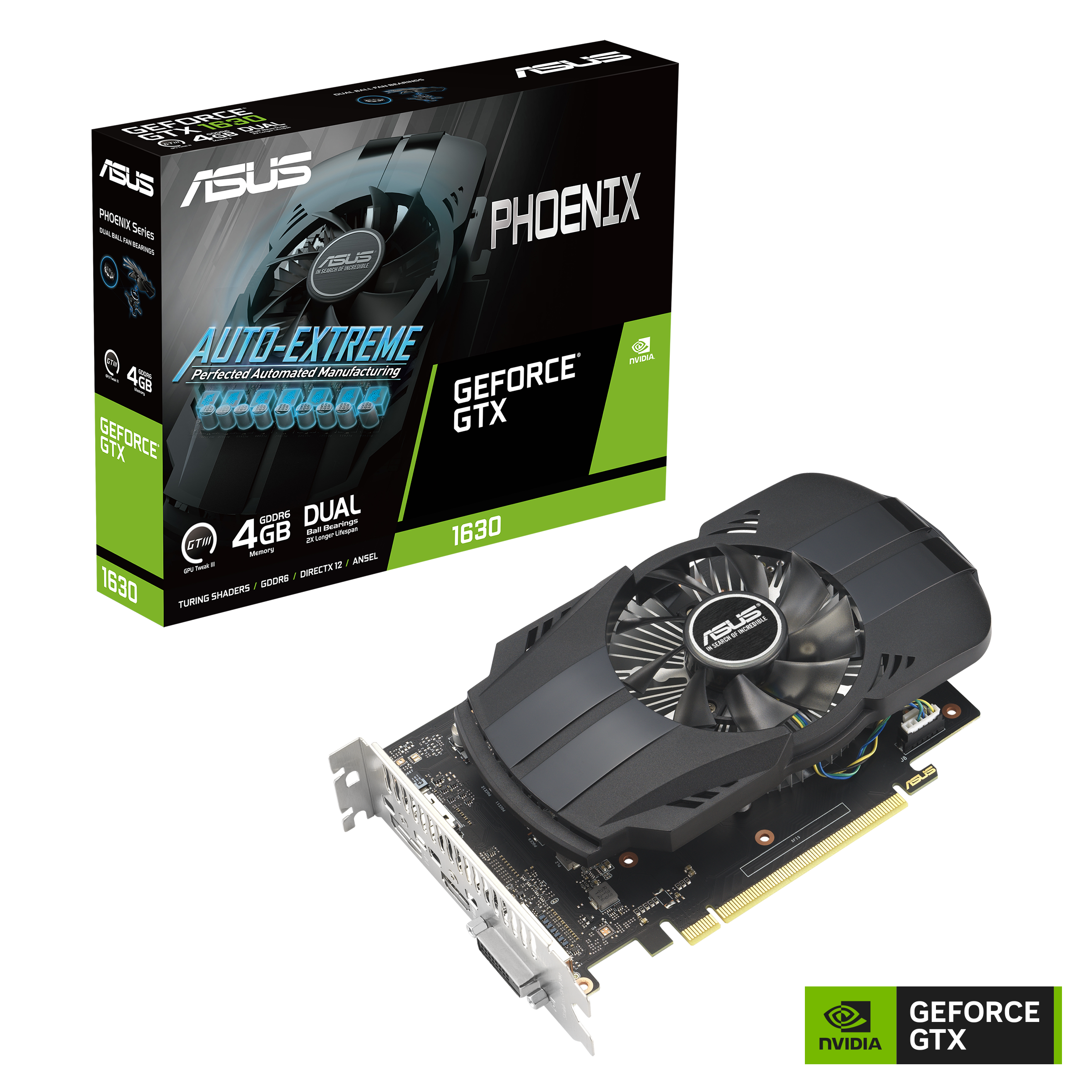 Asus Grafikkarte »PH-GTX1630-4G-EVO«, 4 GB, GDDR6