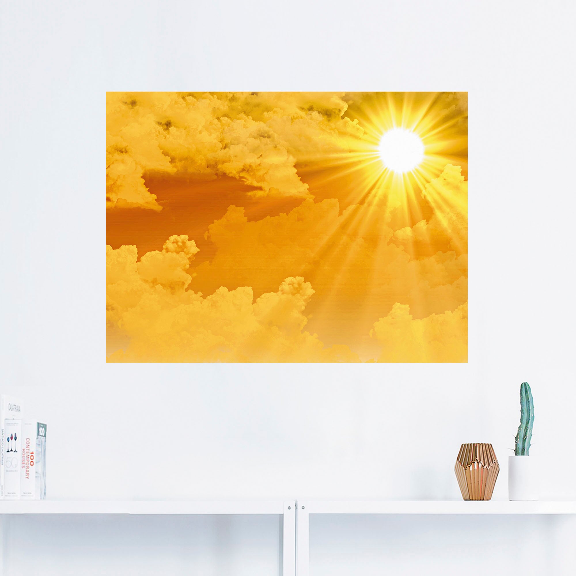 Artland Wandbild »Warme Sonnenstrahlen«, Himmel, (1 St.), als Leinwandbild, Poster, Wandaufkleber in verschied. Größen