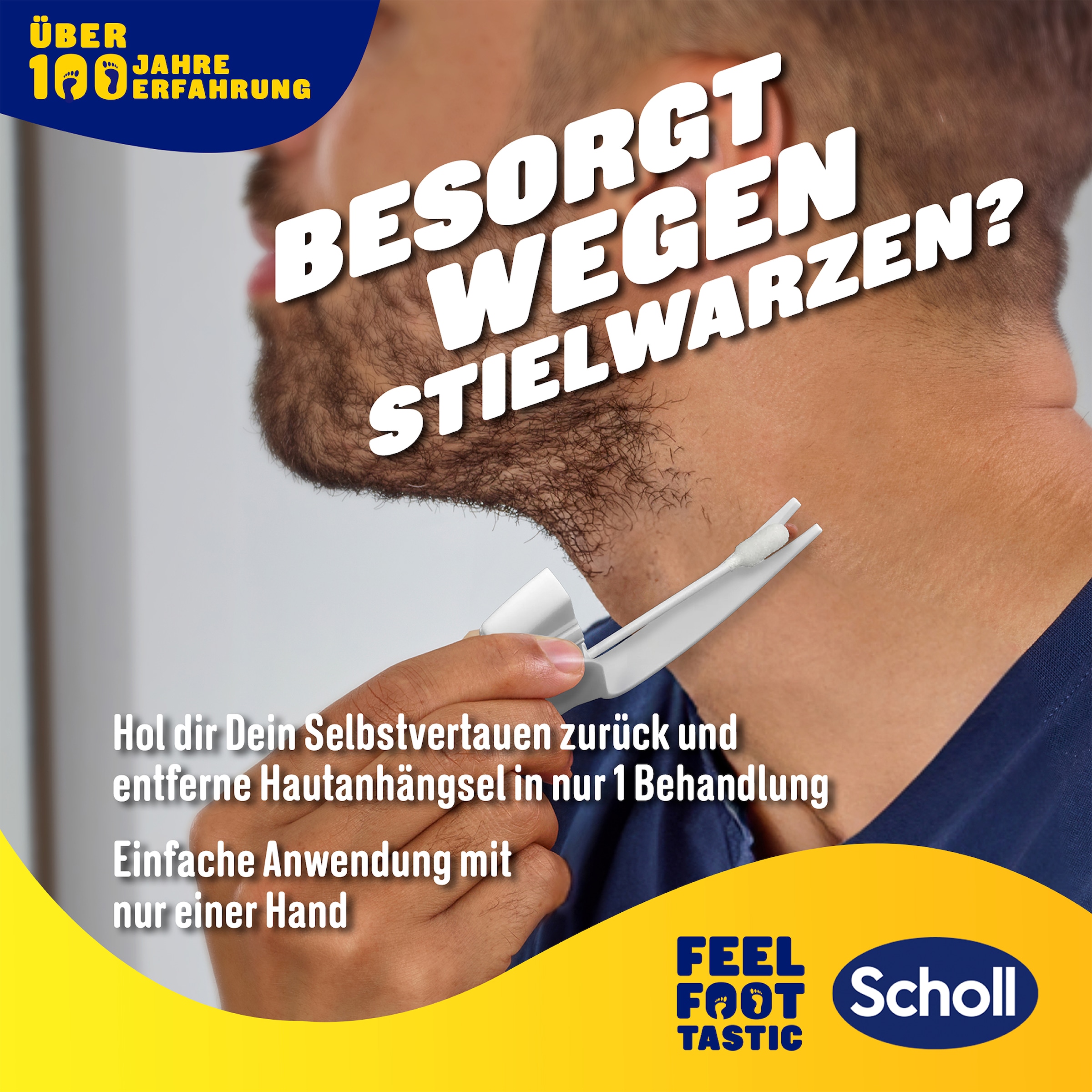 Scholl Warzen-Behandlungsstift »Freeze Away«, (Entfernt Stielwarzen in nur 1 Behandlung)