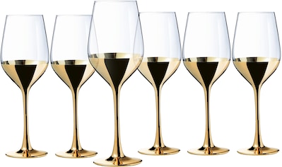 Leonique Weinglas »Donella«, (Set, 6 tlg.), mit Golddekor, 6-teilig kaufen