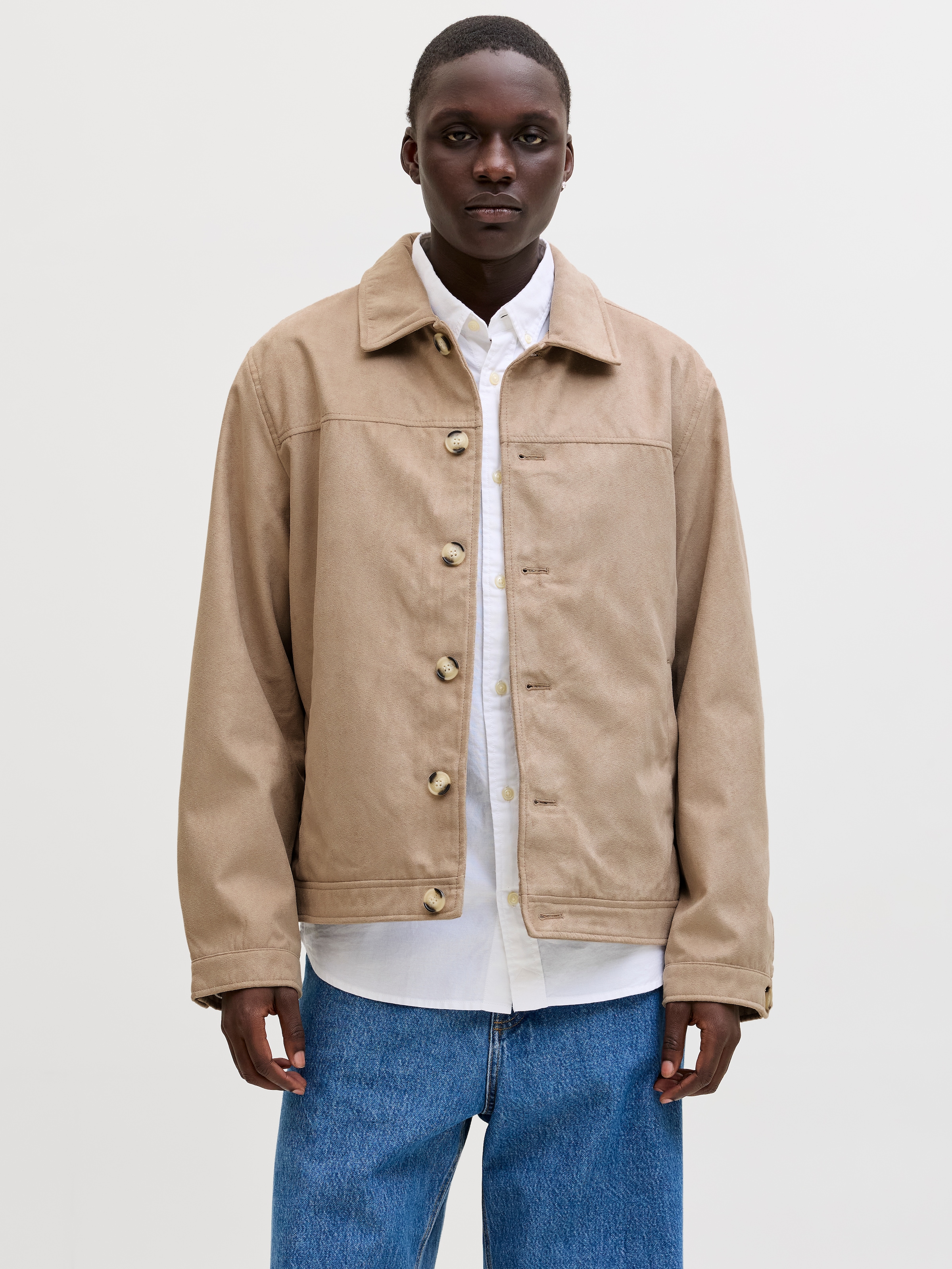 Jack & Jones Hemdjacke »JJECASABLANCA SHACKET SN« mit auffälliger Knopfleiste