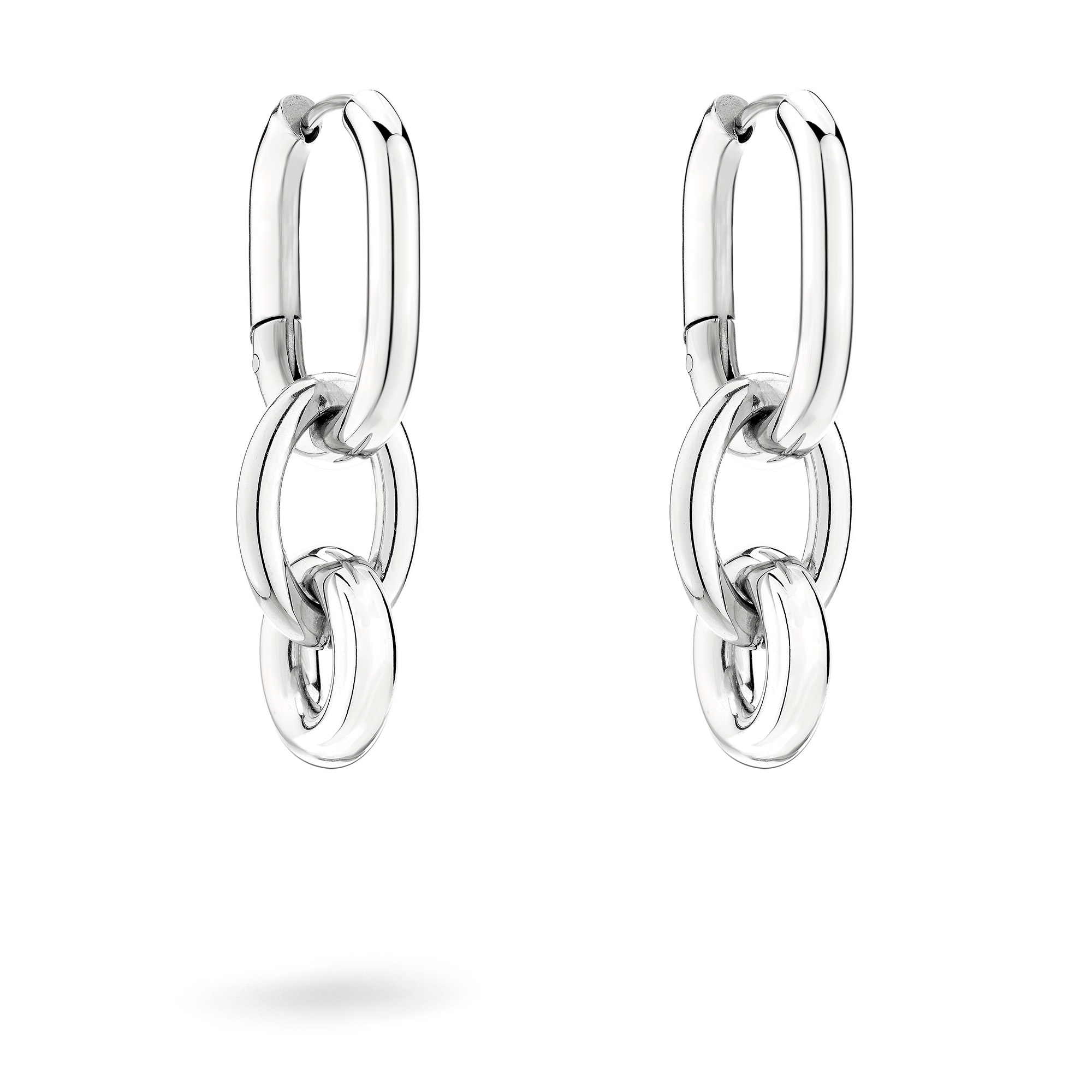 Liebeskind Berlin Paar Creolen »Schmuck Geschenk Edelstahl Ohrringe Modern Knot« Einhänger abnehmbar