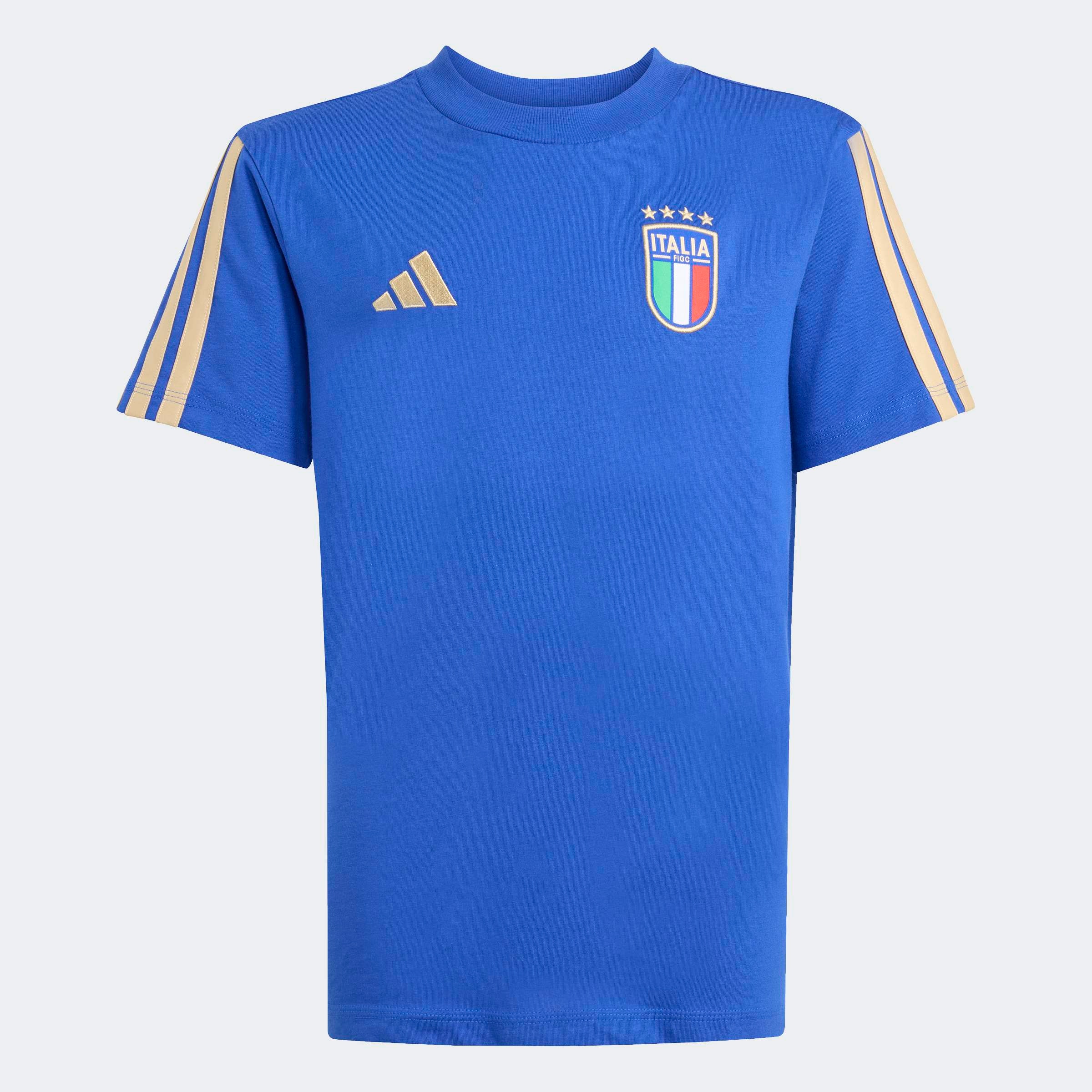 adidas Performance T-Shirt »FIGC KIDS TEE« für Kinder, mit Rundhalsausschnitt, fußball-inspiriertes Design