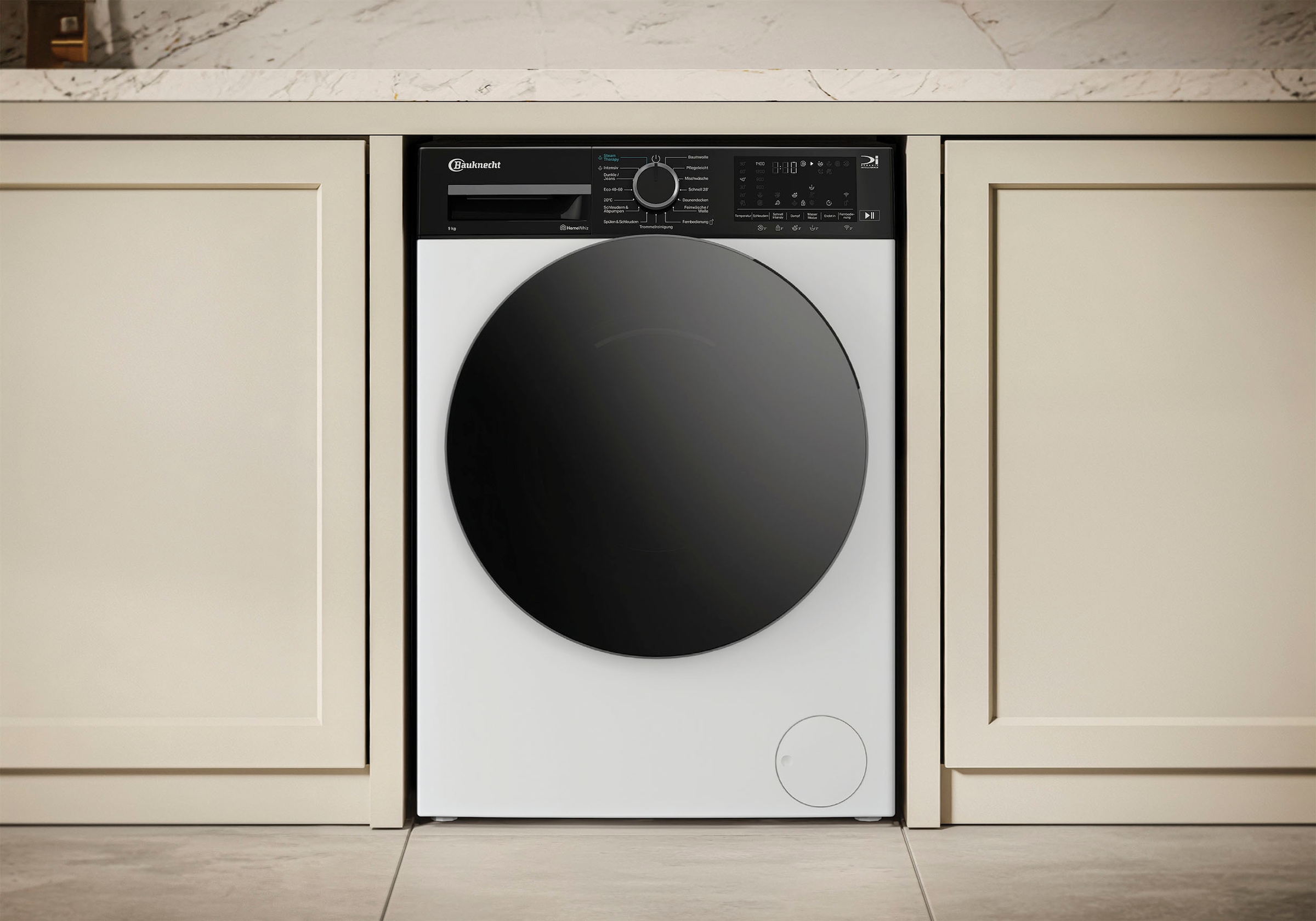 BAUKNECHT Waschmaschine »B WM Smart Eco 9A« 9 kg 1400 U/min Adaptive Wash – Intelligente Anpassung für perfekte Waschergebnisse