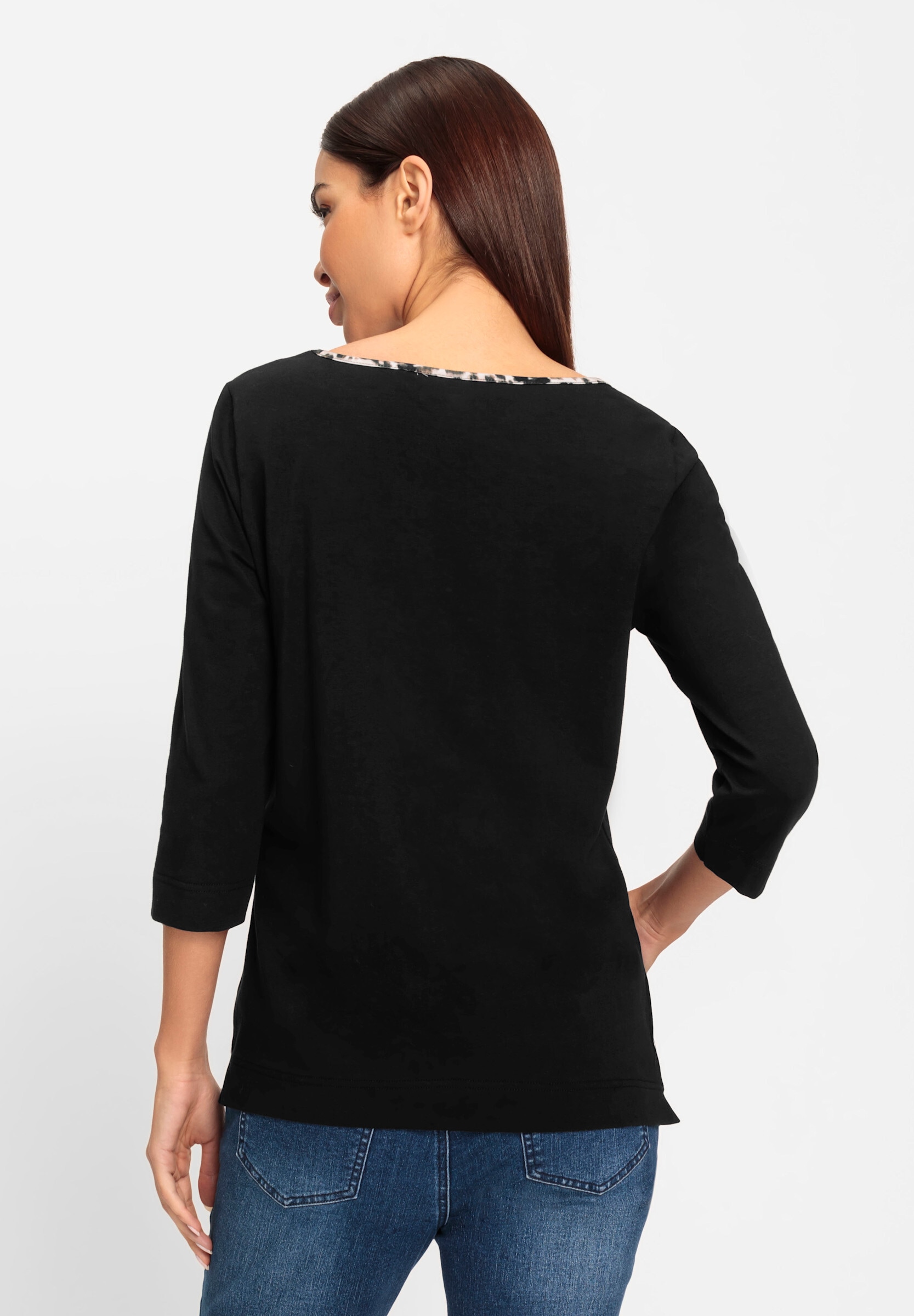 heine T-Shirt »Shirt 3/4-Arm-Shirt mit Leo-Details«