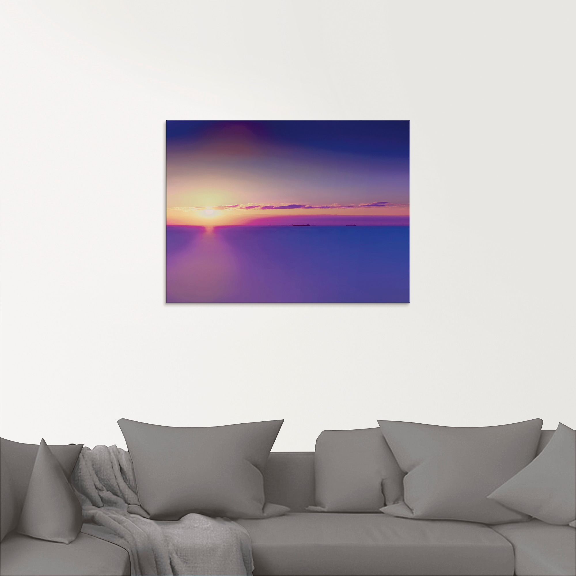 Artland Glasbild »Sonnenuntergang Atlantischer Ozean«, Gewässer, (1 St.), in verschiedenen Größen