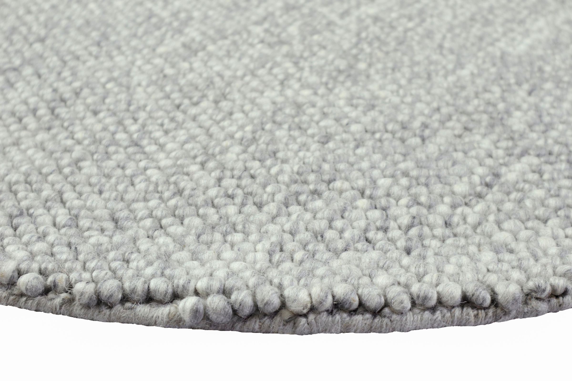 LeGer Home by Lena Gercke Teppich »Ainhoa, handgewebt, Wolle«, rund, 12 mm Höhe, Handweb Teppich, Wohnzimmer, Schlafzimmer, Esszimmer
