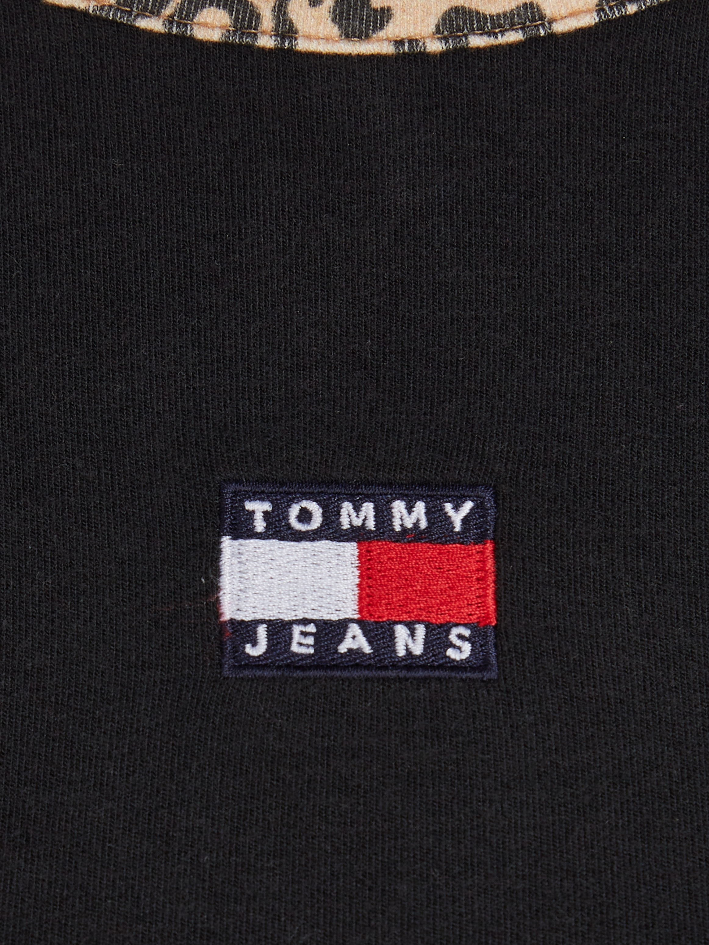 Tommy Jeans T-Shirt »TJW CRP LEO BINDING TEE«, im modischem Animal Print