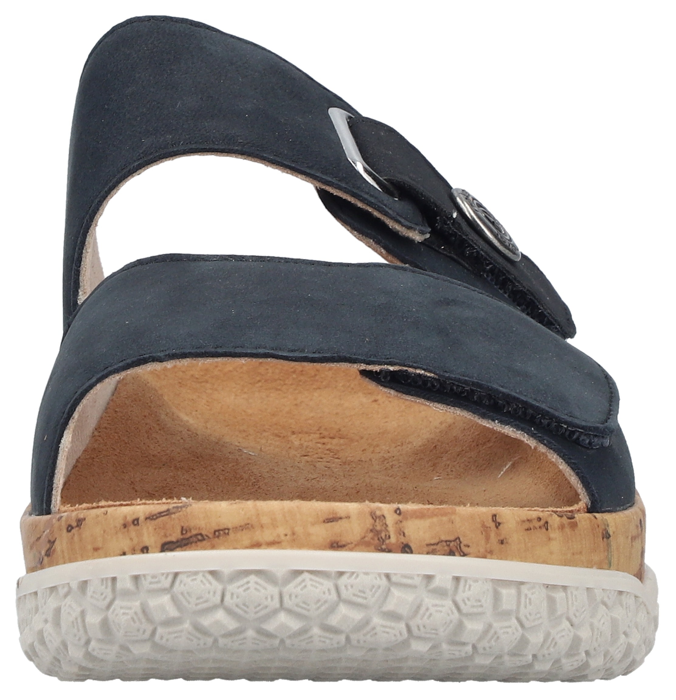 Rieker Pantolette  Sommerschuh, Schlupfschuh, Hausschuh mit Klettriemchen