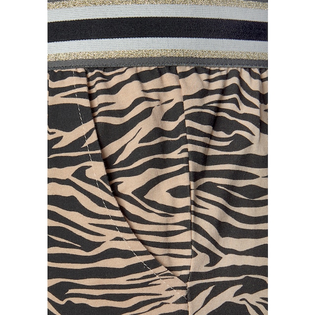 s.Oliver Pyjama, (2 tlg., 1 Stück), lange Hose mit Animal-Print im OTTO  Online Shop