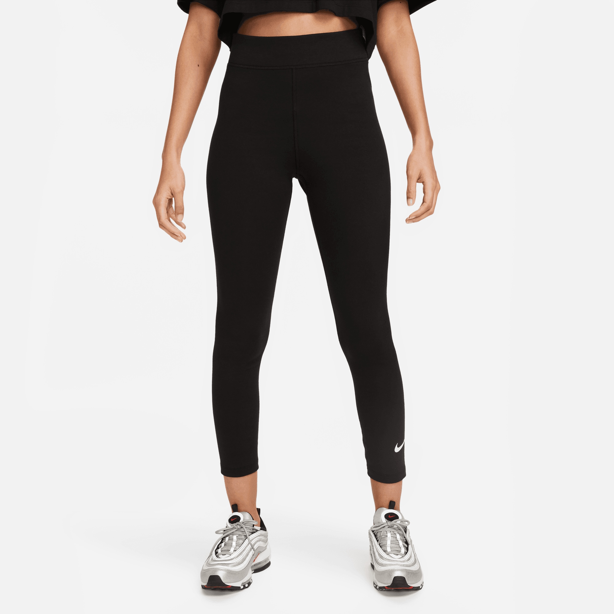 Nike Sportswear Damen Trainingstights »W NSW NK CLSC HR 7/8 TIGHT LBR« in schwarz, Größe XS